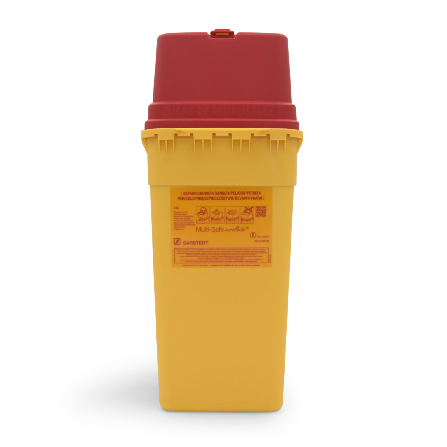 Multi-Safe euroMatic Entsorgungsbehälter (7 L, gelb, eckig)