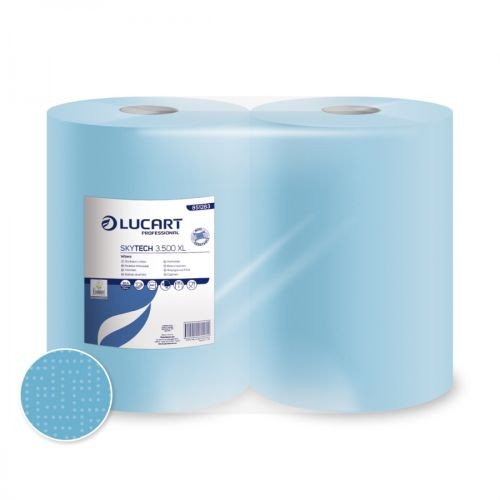 Lucart Putztuchrolle SkyTech 3.500 XL (blau, 3-lagig, à 500 Blatt)