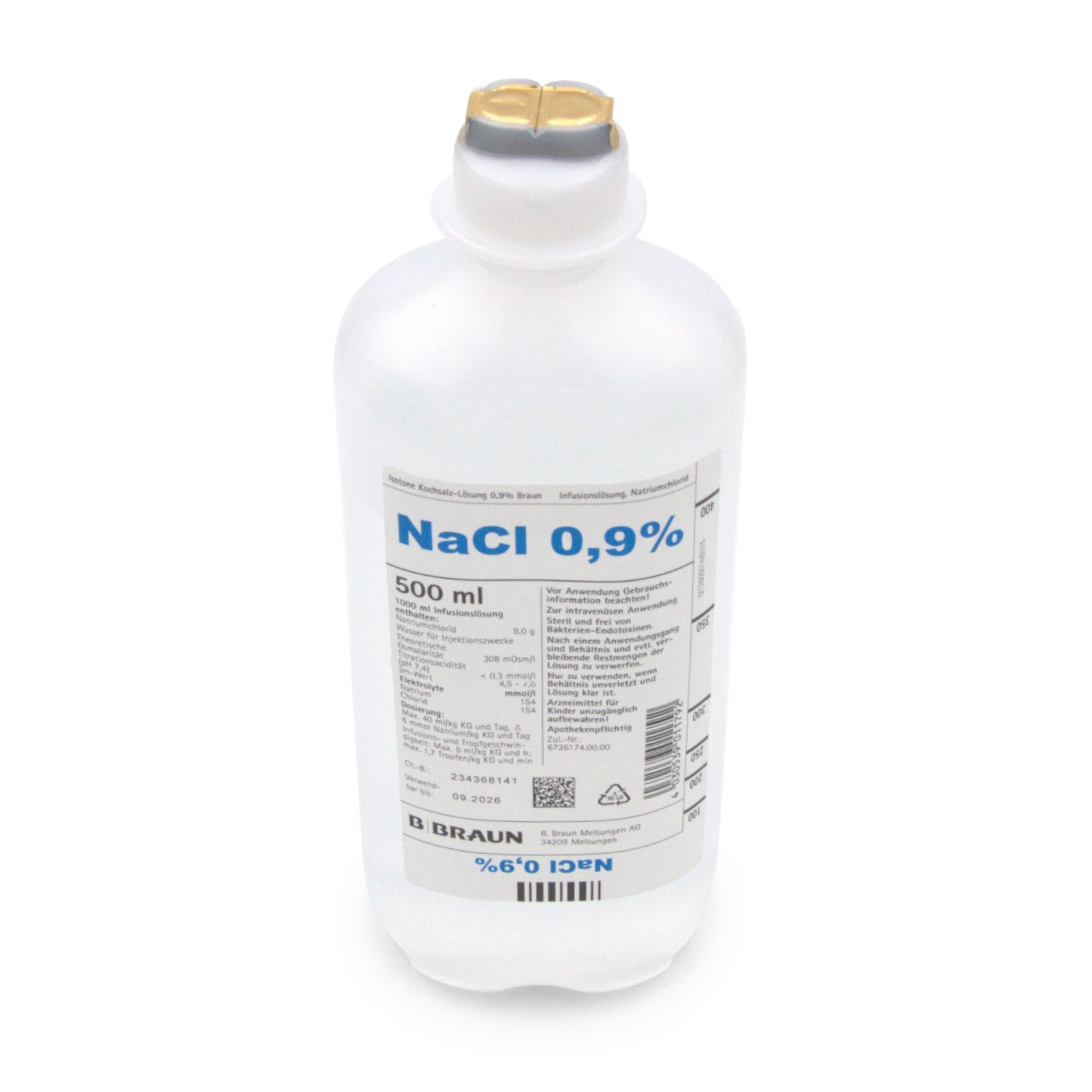 NaCl Infusion 0,9 % 1000 ml – Ecoflac Plus Kochsalzlösung