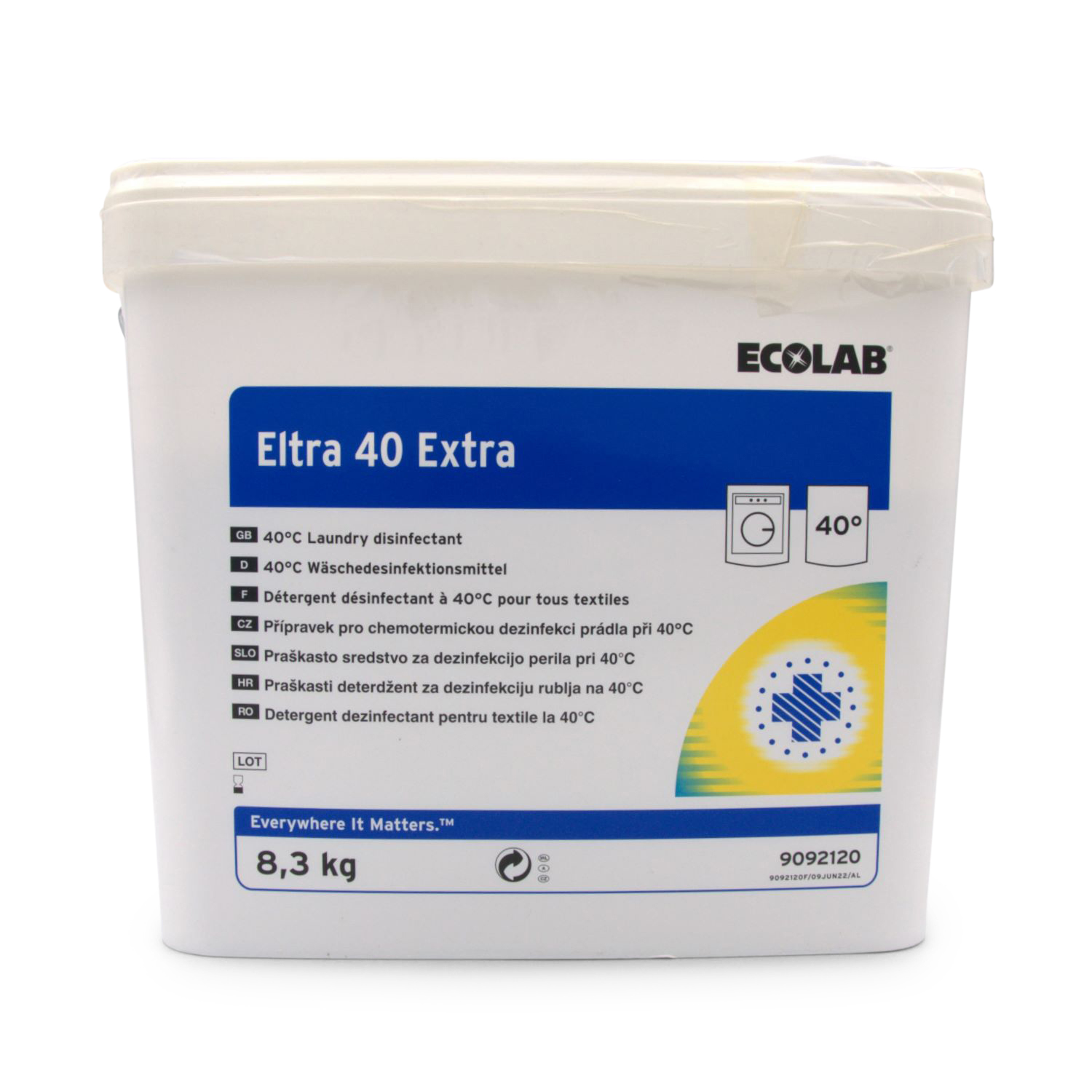 ECOLAB® Eltra 40 Extra Desinfektionswaschmittel (8,3 kg) ECOLAB® Eltra 40 Extra Desinfektionswaschmittel (8,3 kg)