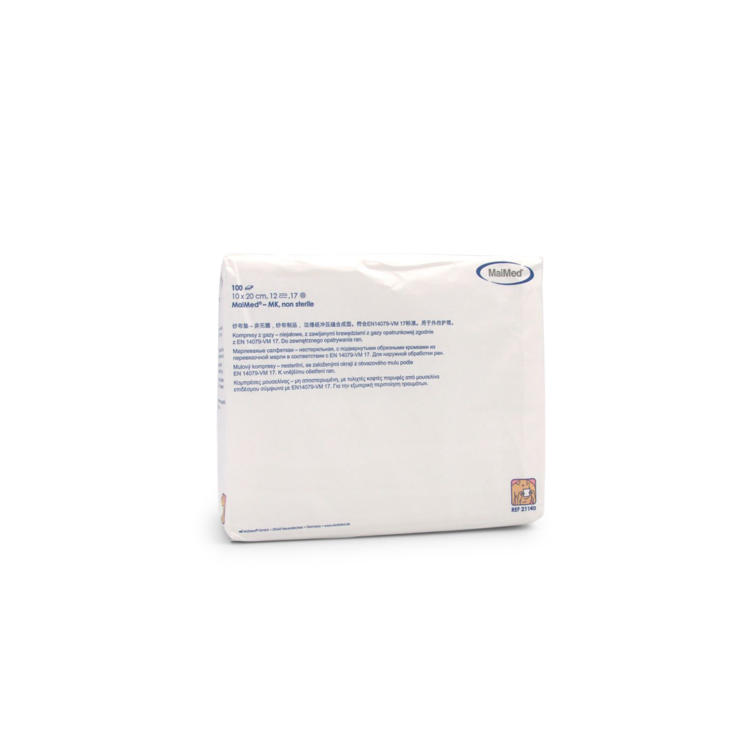 MaiMed Mullkompressen (10 x 20 cm, 12-fach, unsteril)