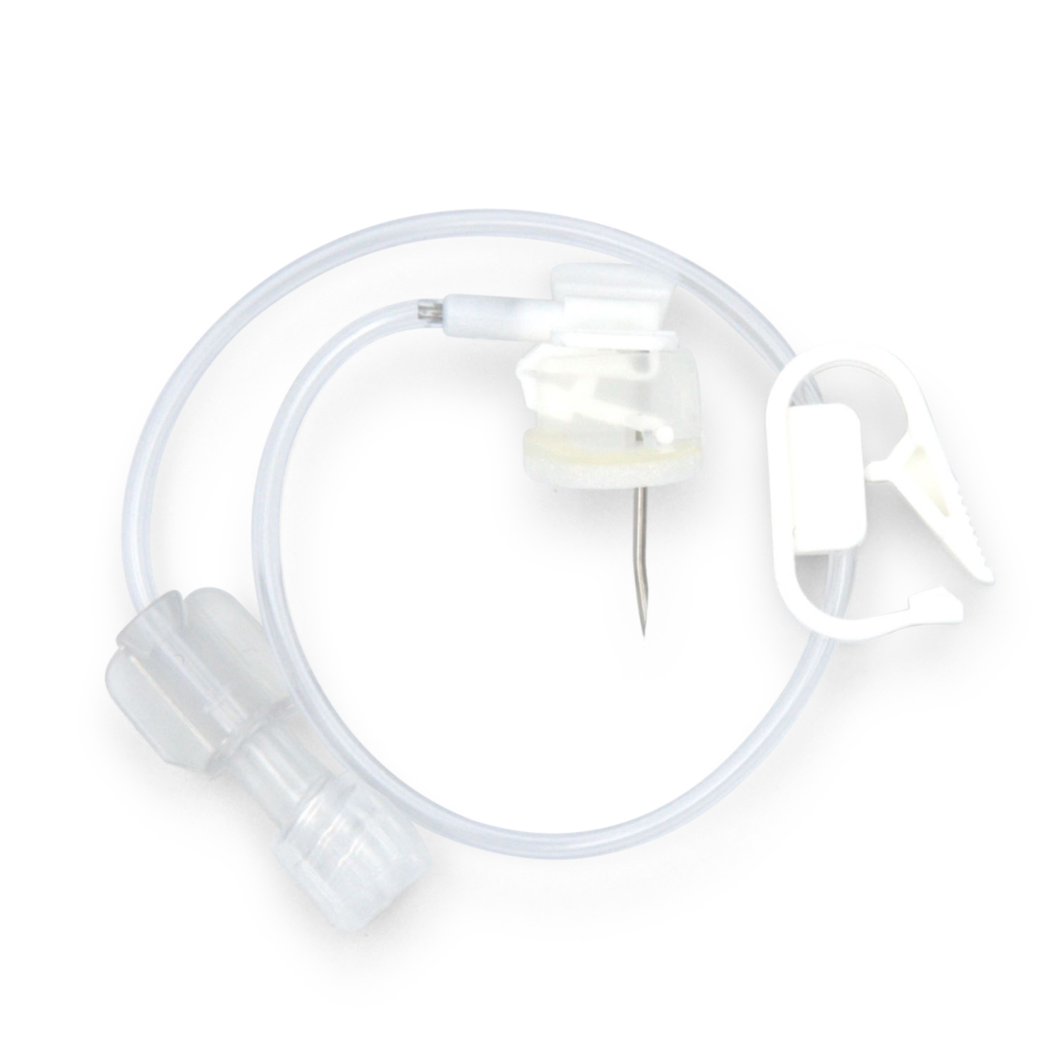 Onkostick Safety Sicherheitsportkanüle (19G x 25mm, Hubernadel, mit Flügel, Klemme)
