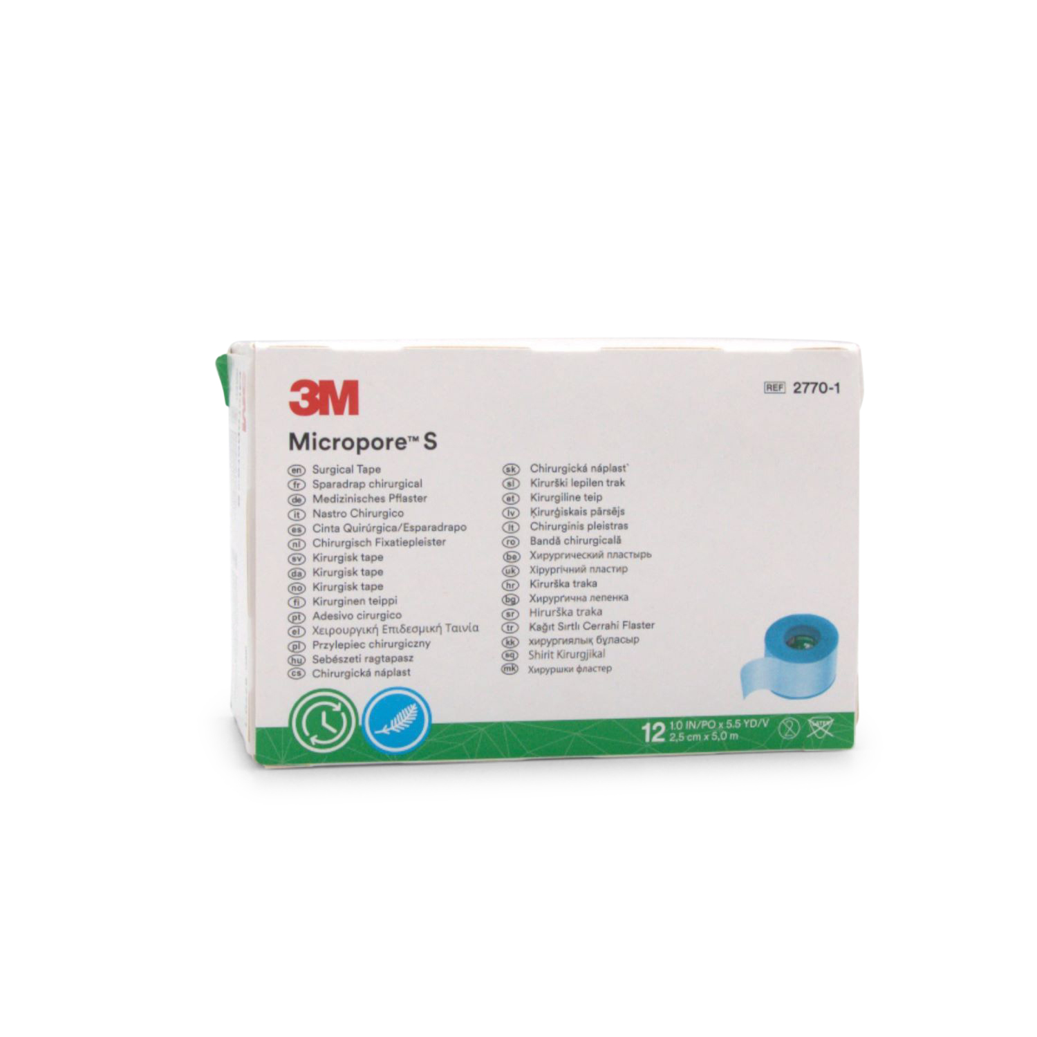 3M Micropore S Silikonrollenpflaster (5 m x 2,5 cm, o. Abroller)