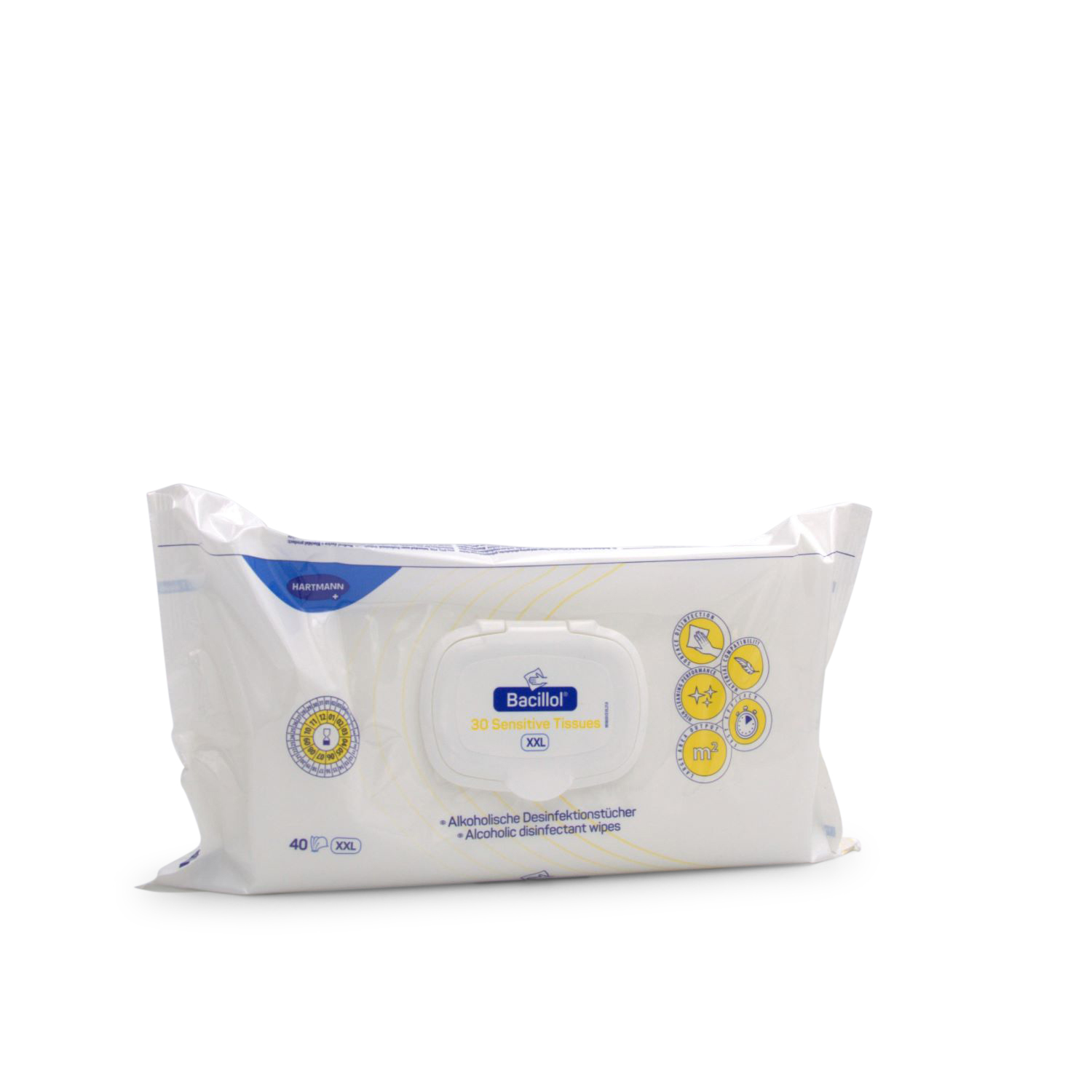 Bacillol® 30 Sensitive Tissues Flächendesinfektionsmittel (40 XXL Tücher, Flow-Pack) Bacillol® 30 Sensitive Tissues Flächendesinfektionsmittel (40 XXL Tücher, Flow-Pack)