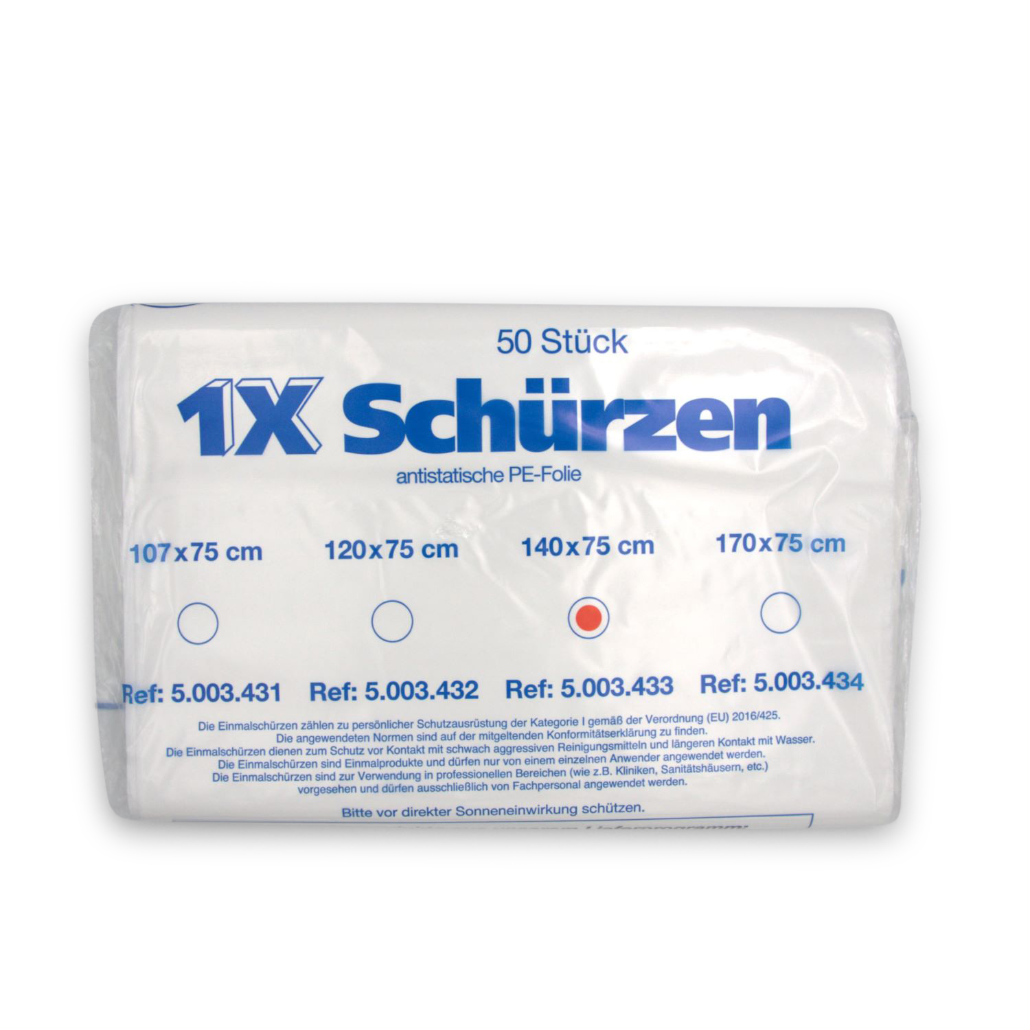 clinhand® Einmal-Schürzen (140 x 75cm, Stärke 35 my, im Staubschutzspender) clinhand® Einmal-Schürzen (140 x 75cm, Stärke 35 my, im Staubschutzspender)
