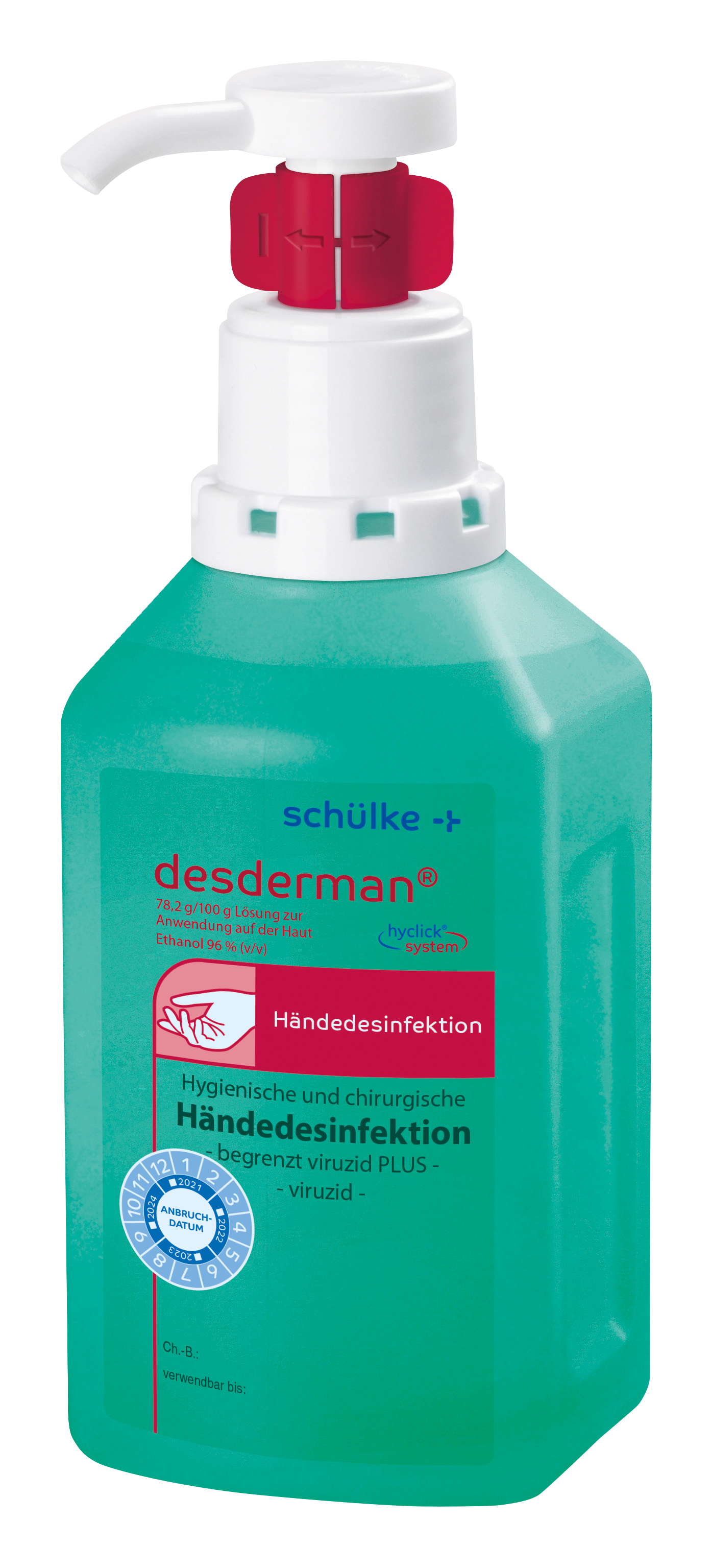 desderman® hyclick Händedesinfektion (100 ml, mit integriertem Spendersystem)