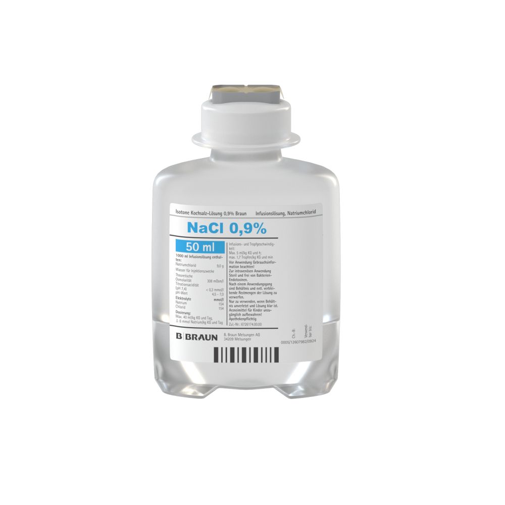 Ecoflac® Plus Isotone Kochsalz-Lösung 0,9% (50 ml, NaCl)