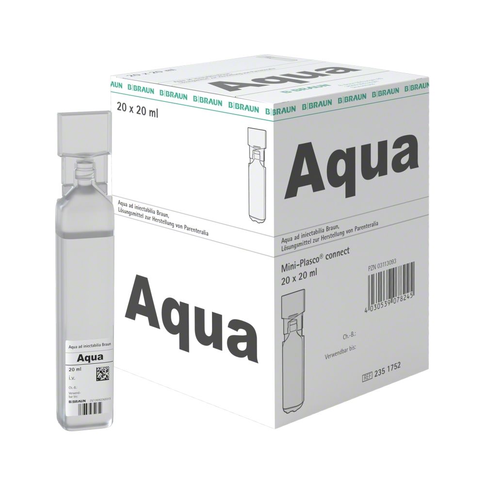 AQUA AD iniectabilia (Mini-Plasco® connect, 20 x 20 ml)
