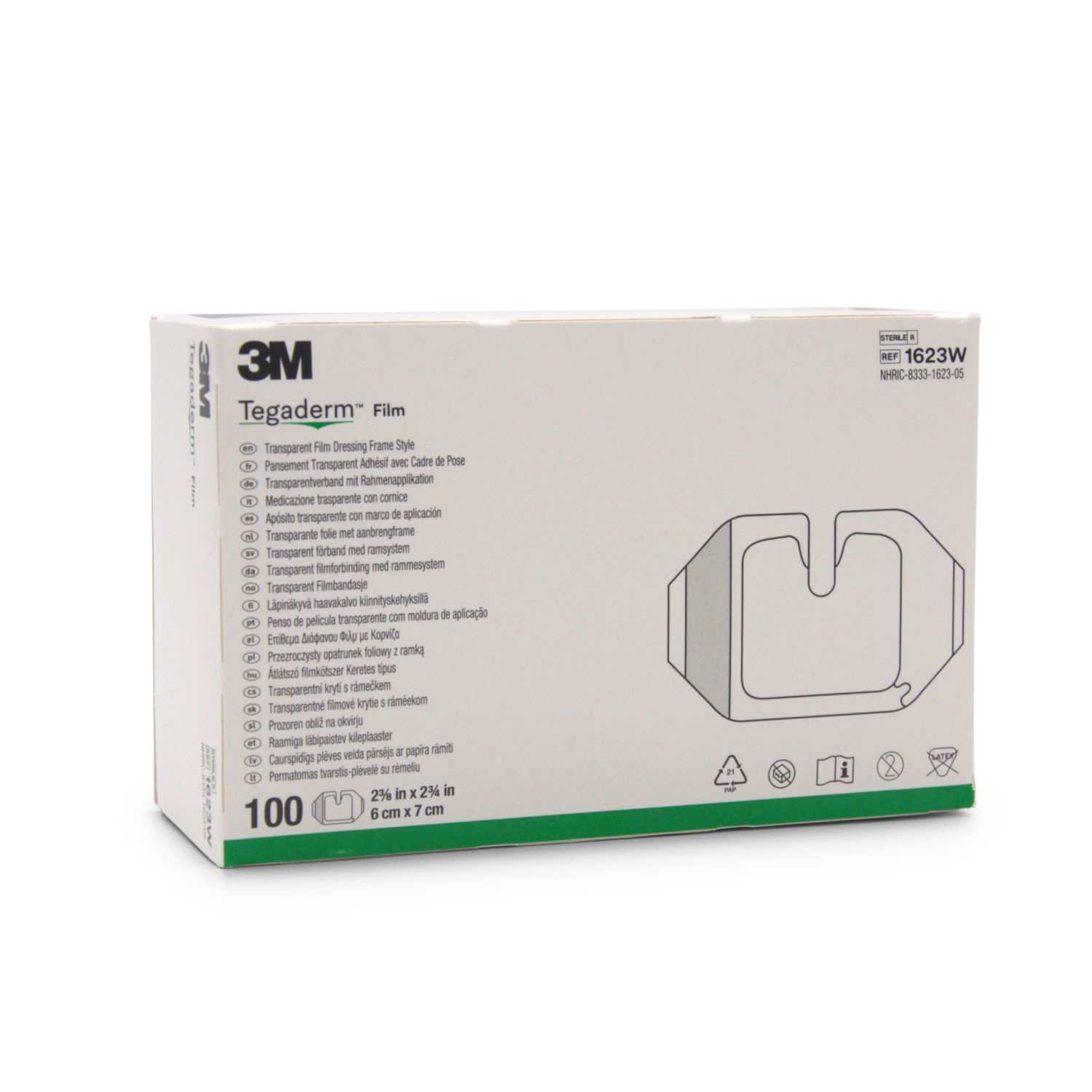 3M Tegaderm I.V. Transparentfilm (6 cm x 7 cm, transparent, wasserfest, steril)