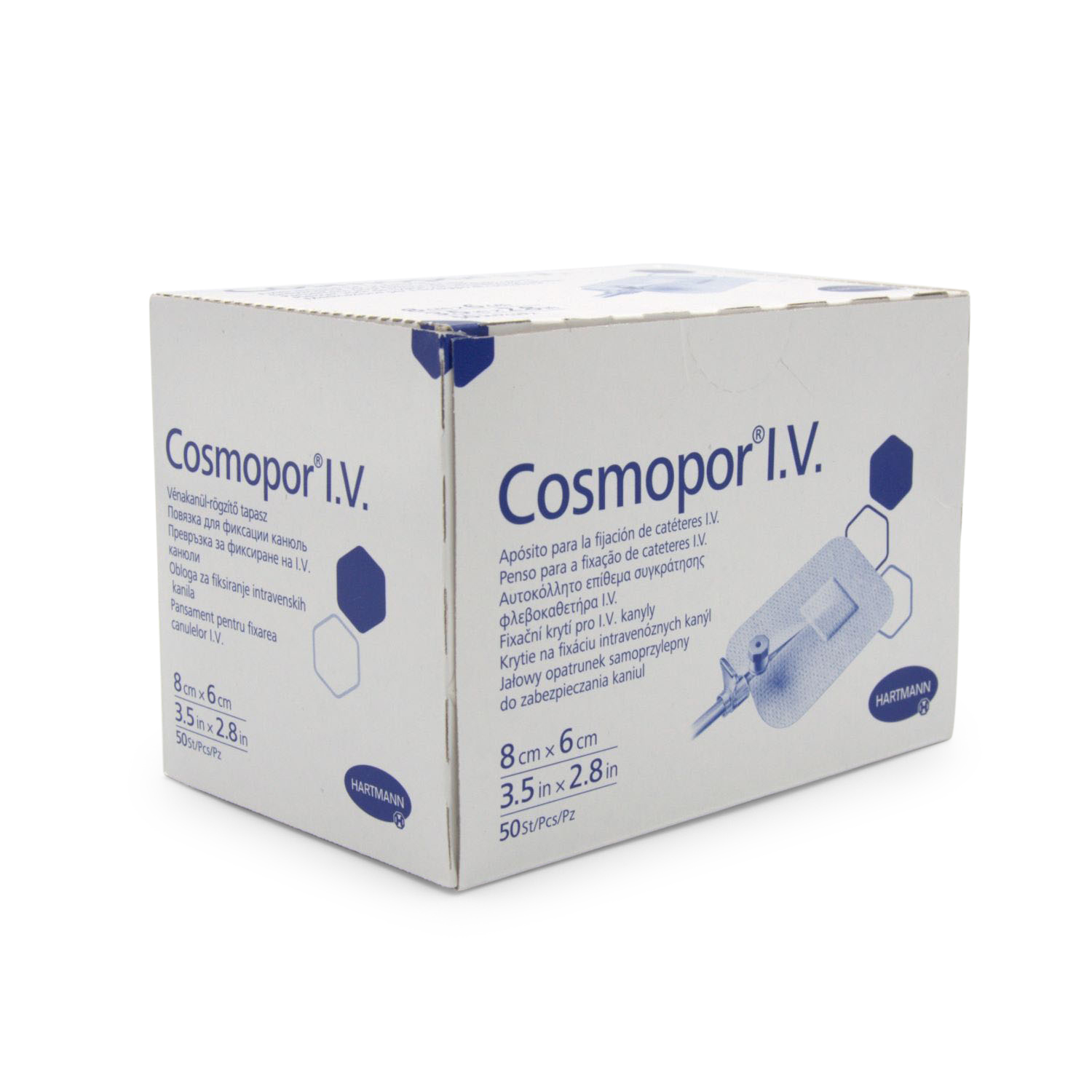 Cosmopor® I.V. Kanülenfixierung (6cm x 8 cm, weiß, steril) Cosmopor® I.V. Kanülenfixierung (6cm x 8 cm, weiß, steril)