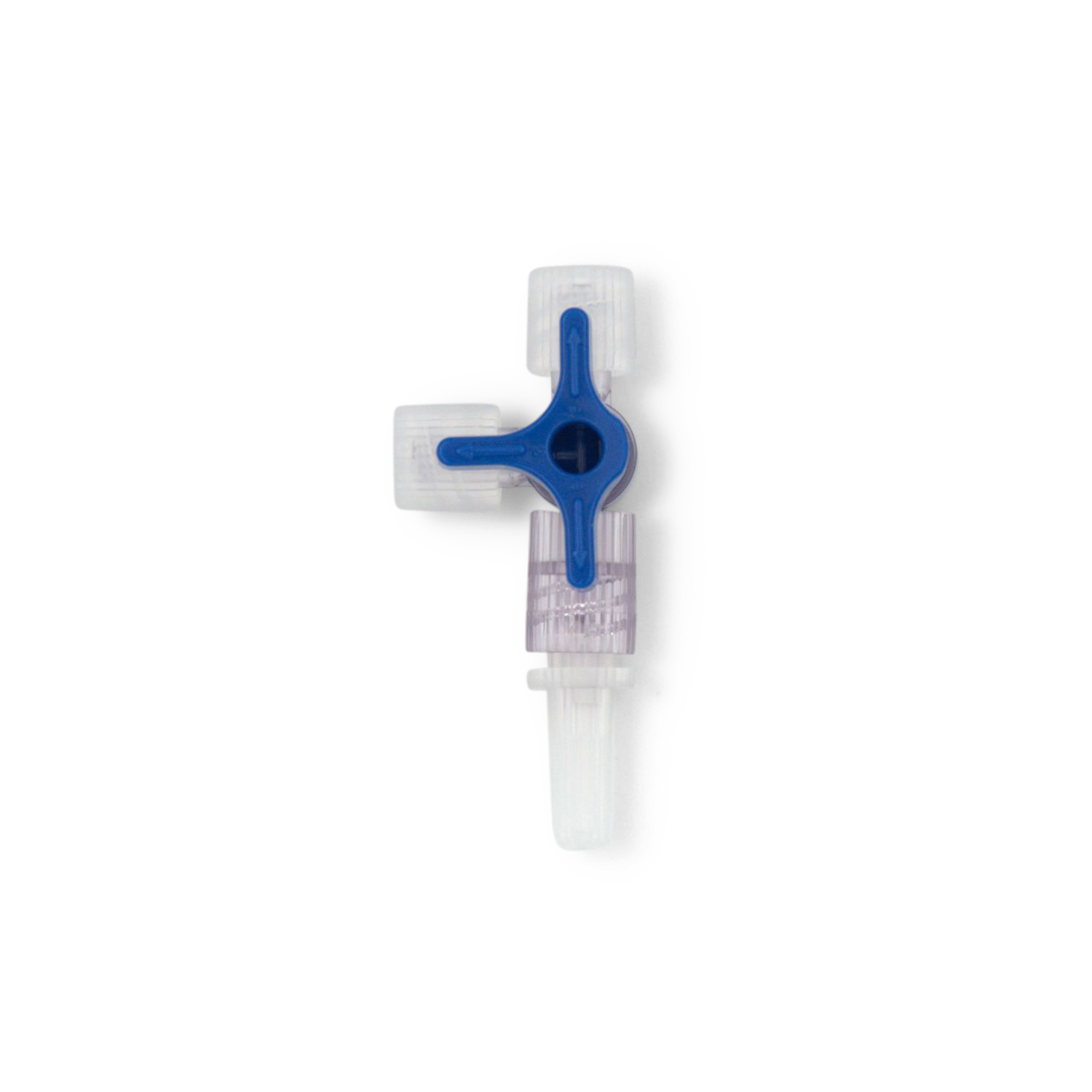 Discofix®-3 Dreiwegehahn (Luer-Lock, 360° drehbar, bis 2 bar, blau) Discofix®-3 Dreiwegehahn (Luer-Lock, 360° drehbar, bis 2 bar, blau)