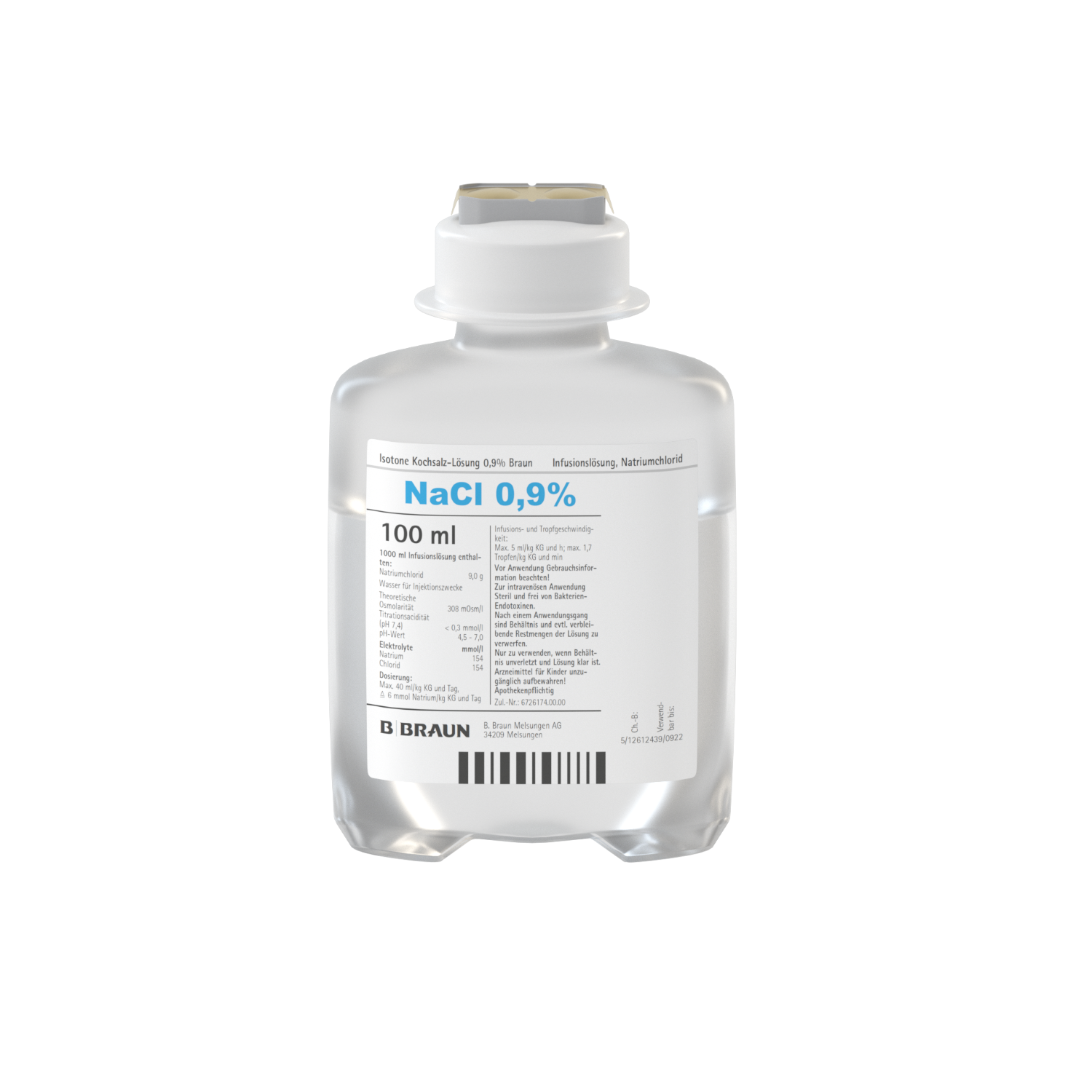 Ecoflac Isotone Kochsalzlösung 0,9% (100 ml, NaCl)