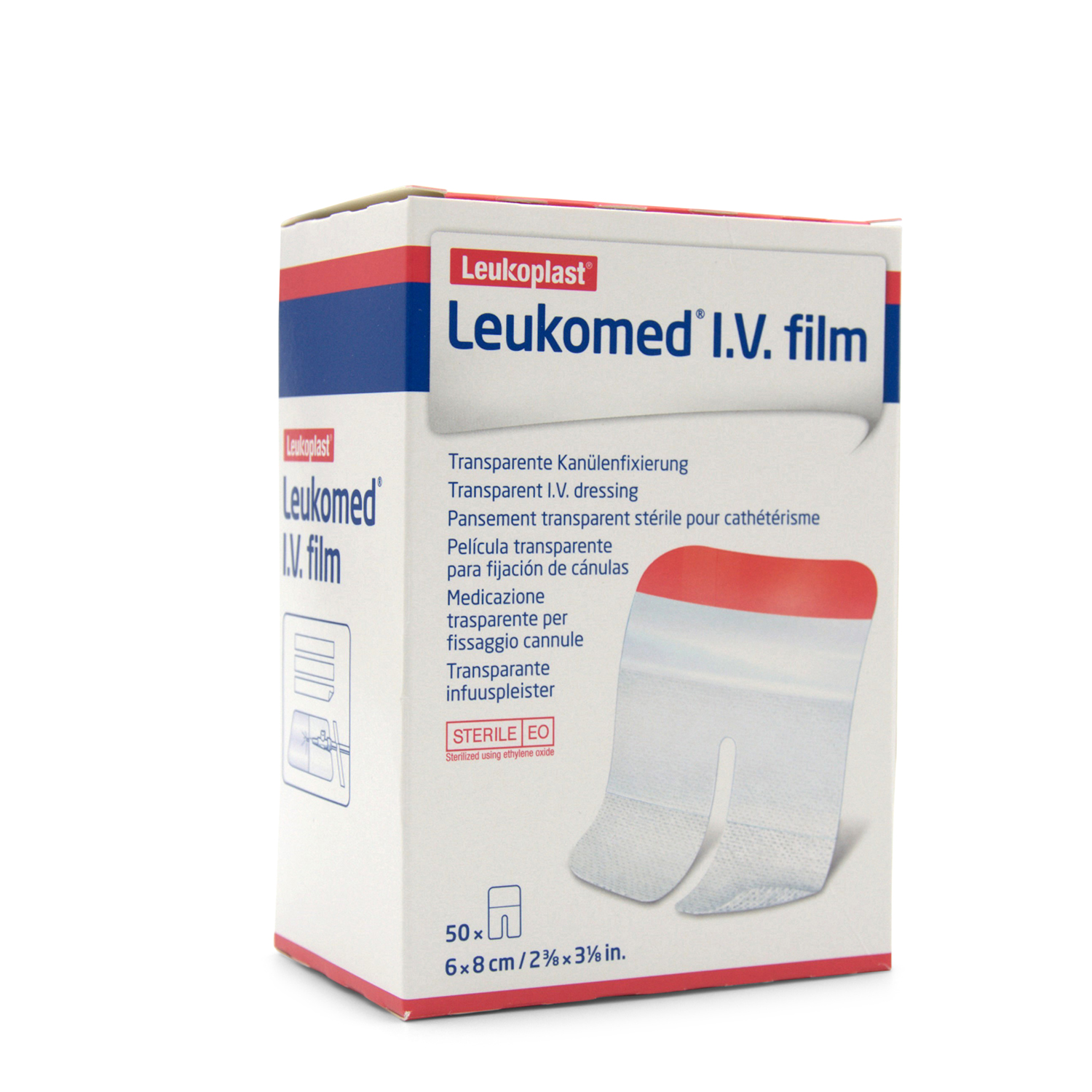 Leukomed® I.V Kanülenpflaster (6 cm x 8 cm, transparent, steril)