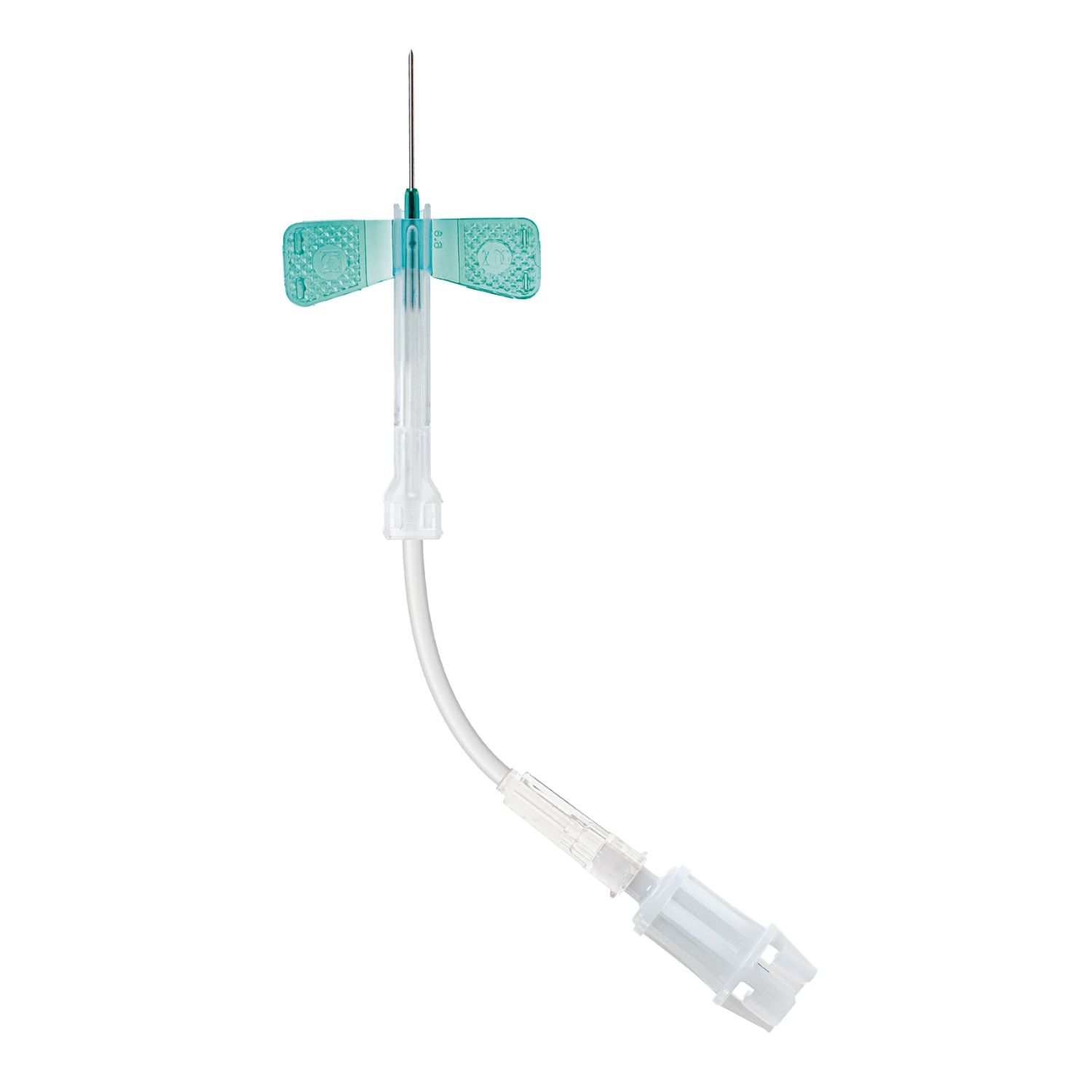 Safety-Multifly®-Kanüle (21G x 3/4", 0,8 x 19 mm, 80 mm Schlauch, Mulit-Adapter, grün)