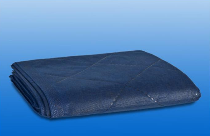 NOBAKARP Comfort Patientendecke (110 x 190 cm, blauer Vliesstoff, 300 g)