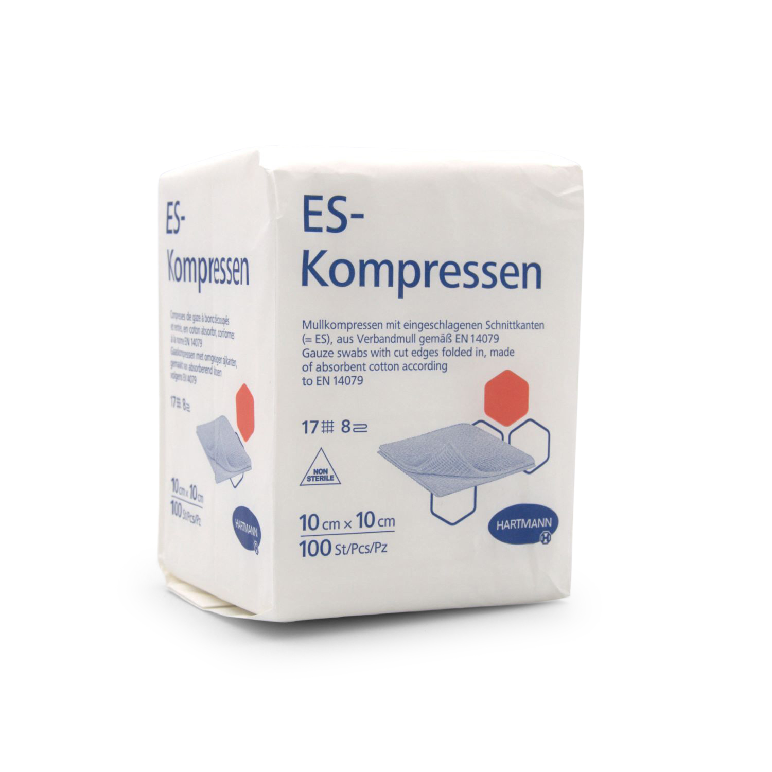 Hartmann ES-Kompressen (10 x 10 cm, 8-fach, steril)