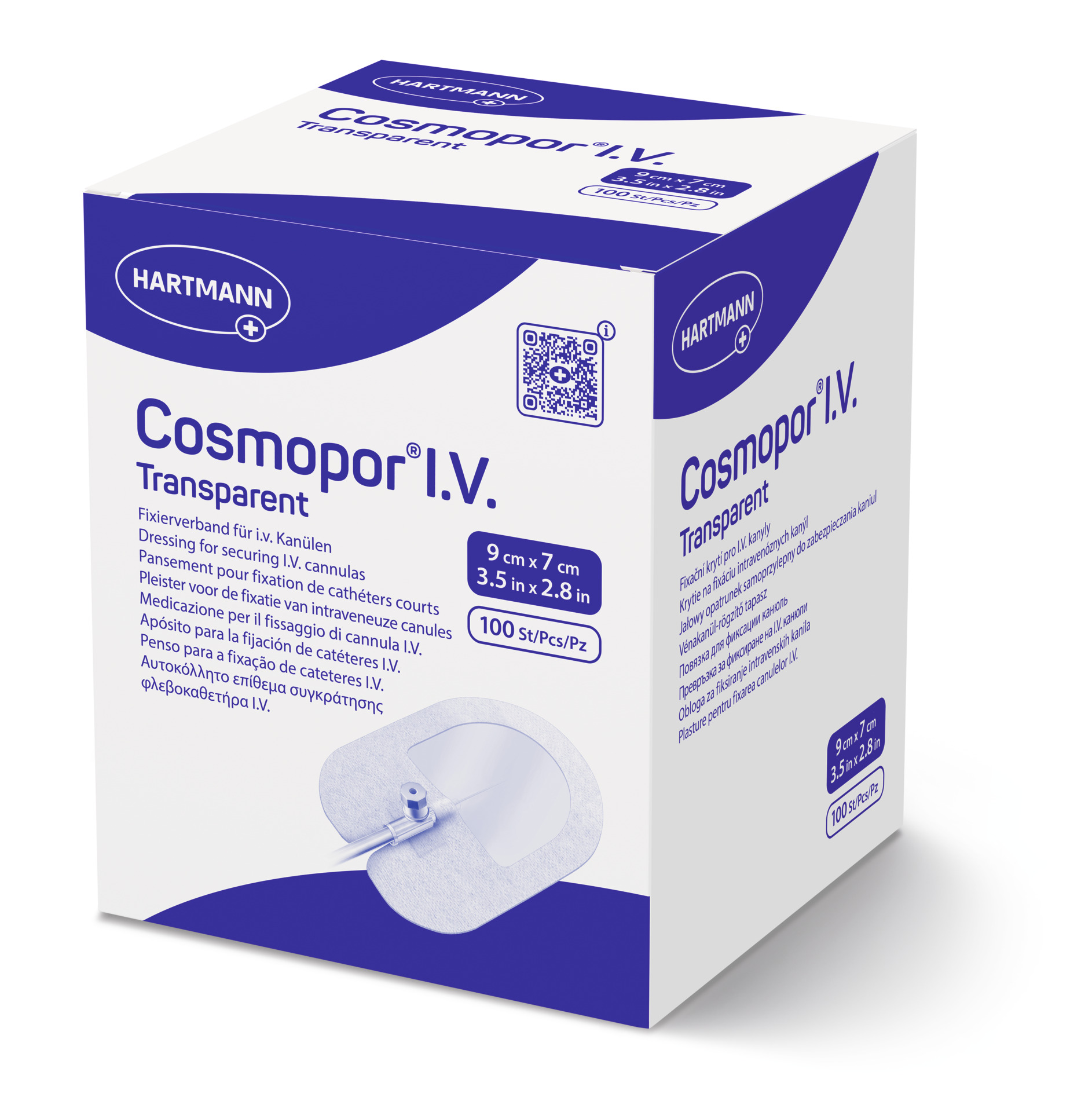 Cosmopor I.V. Kanülenfixierung (9 cm x 7 cm, transparent, steril)