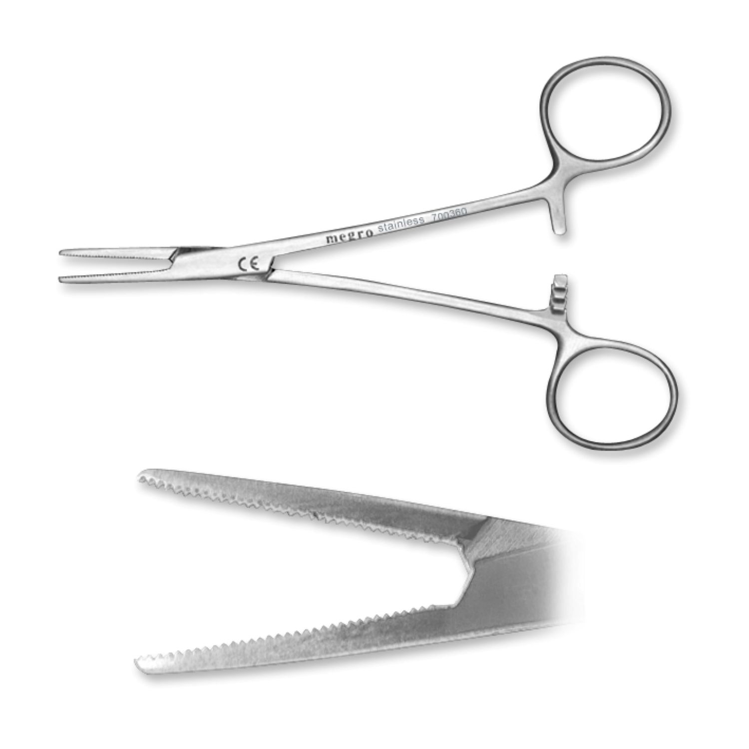 Halst.-Mosquito Arterienklemme (12,5 cm, gerade, gerieft)