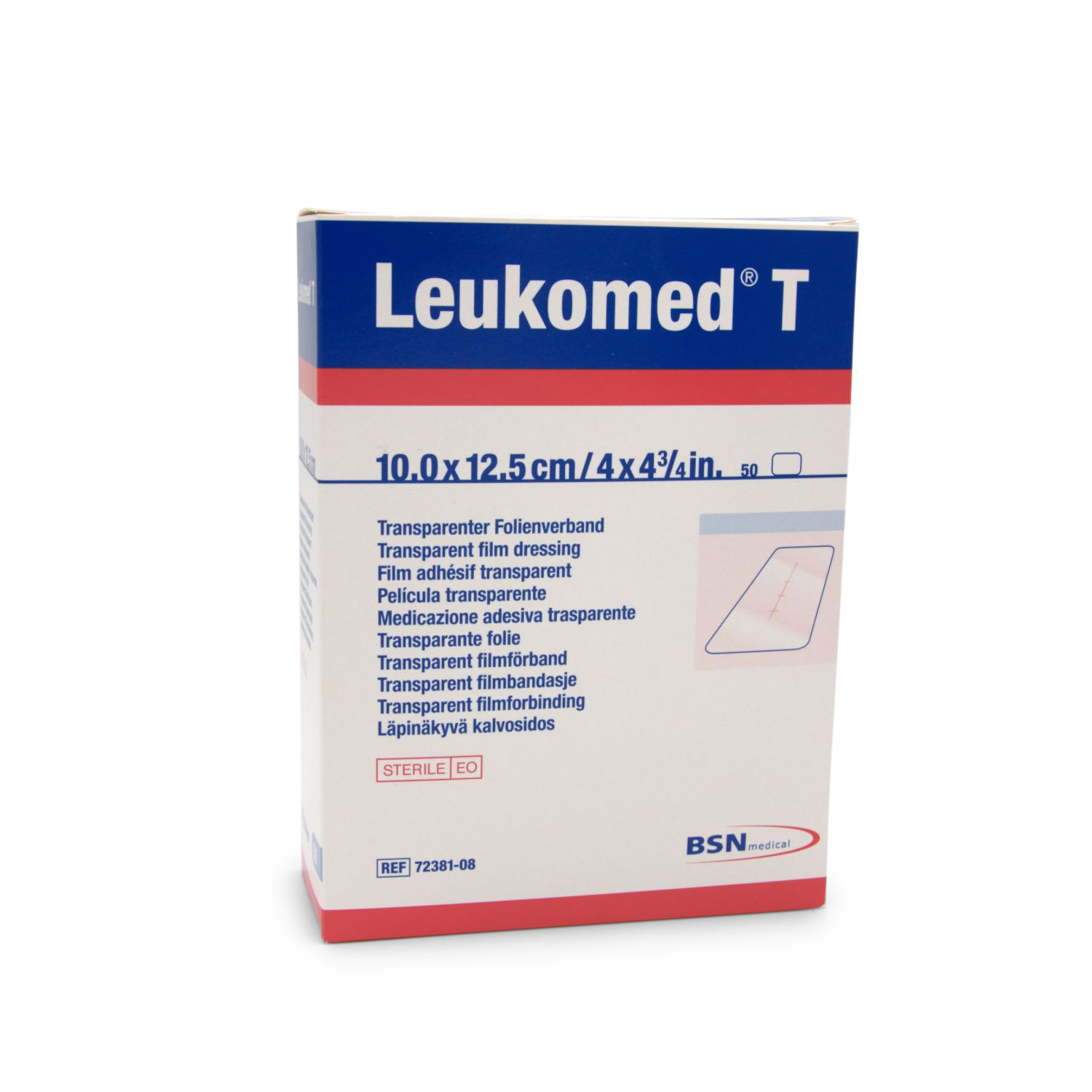 Leukomed® T Folienverband (10cm x 12,5 cm, transparent, wasserdicht, steril)