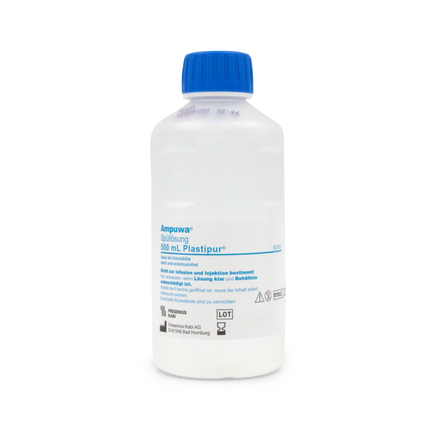 Ampuwa Steriles Wasser (500 ml Plastipur Flasche, steril)