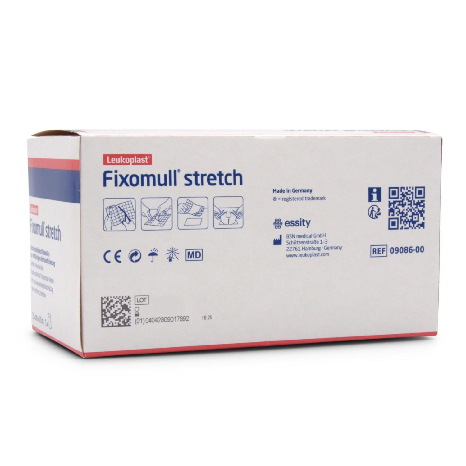 Fixomull® stretch Fixierpflaster (10 m x 15 cm, weiß, luftdurchlässiges Klebevlies)