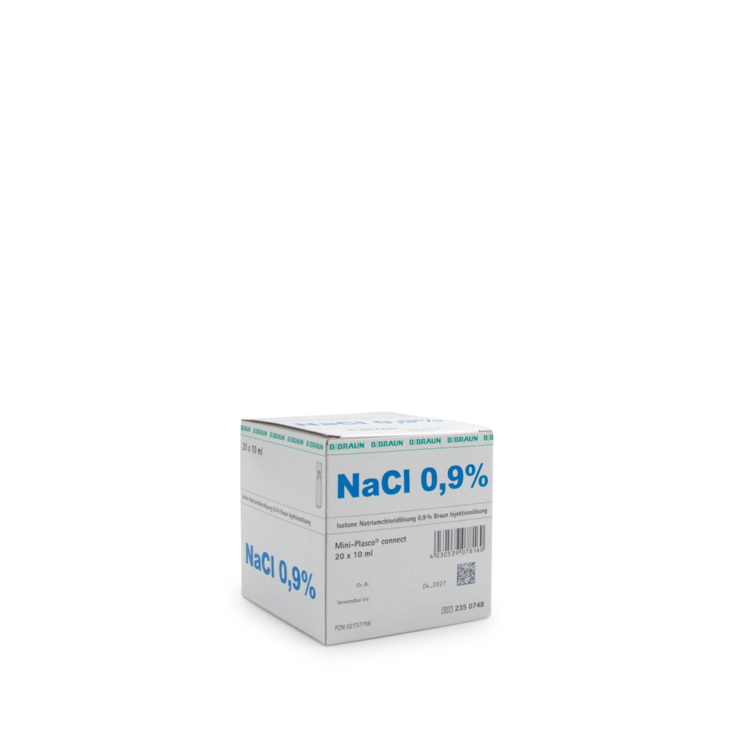Isotone Natriumchloridlösung 0,9 % (10 ml, Mini-Plasco connect, NaCl) Isotone Natriumchloridlösung 0,9 % (10 ml, Mini-Plasco connect, NaCl)