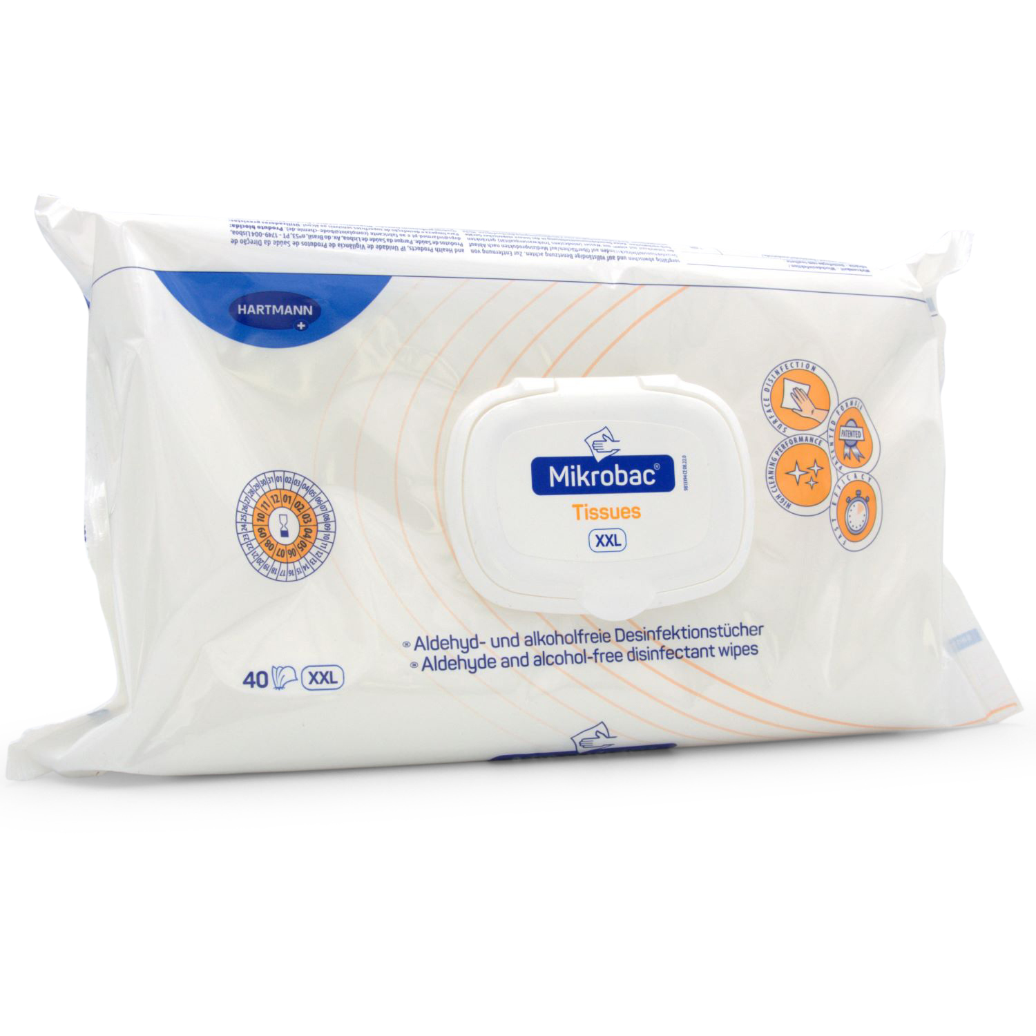 Mikrobac Tissues Flow-Pack XXL Desinfektionstücher (für Oberflächen)