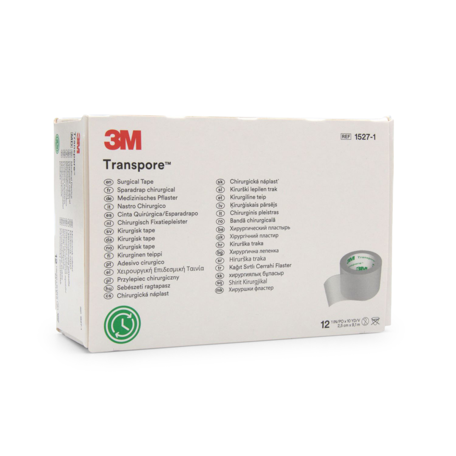 3M Transpore Kunststoffplaster (2,5 cm x 9,1 m, transparent)