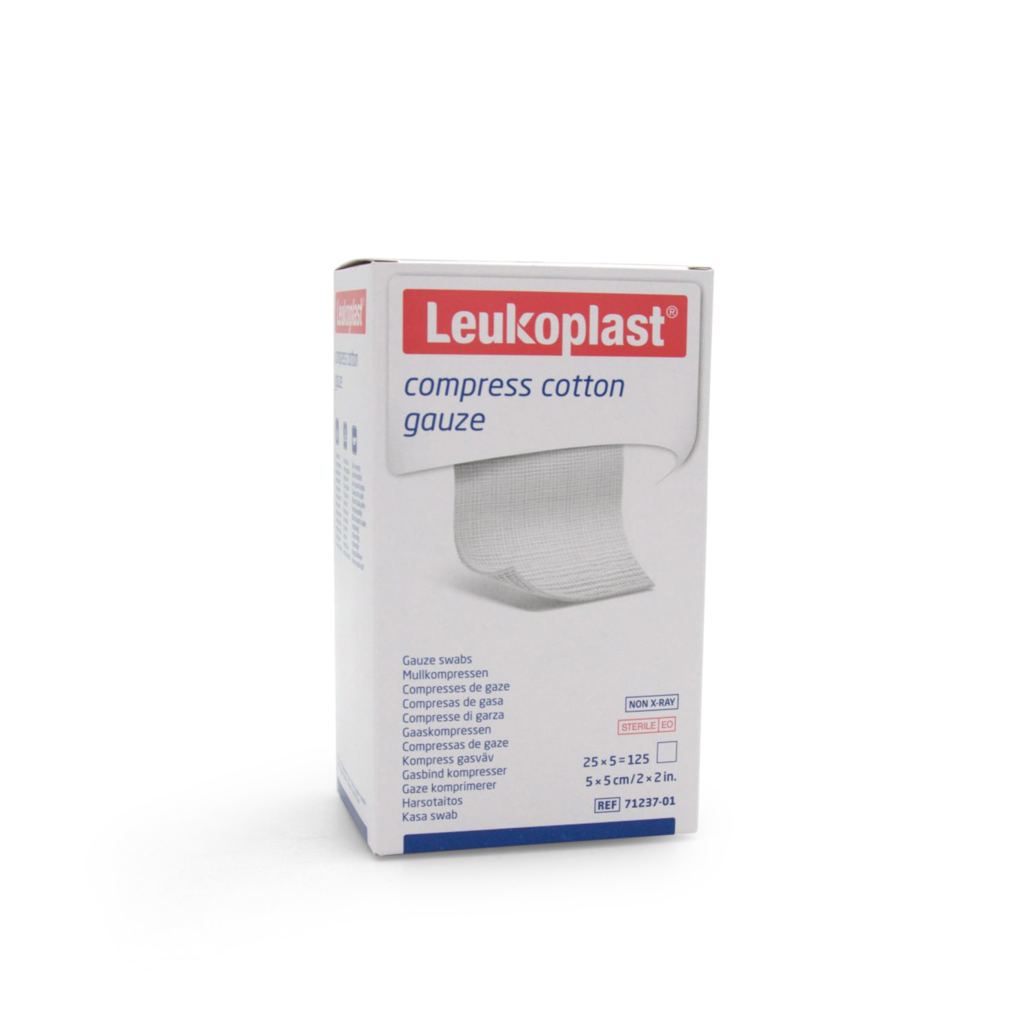 Leukoplast compress cotton gauze ((Mullkompresse)5 x 5 cm, steril)