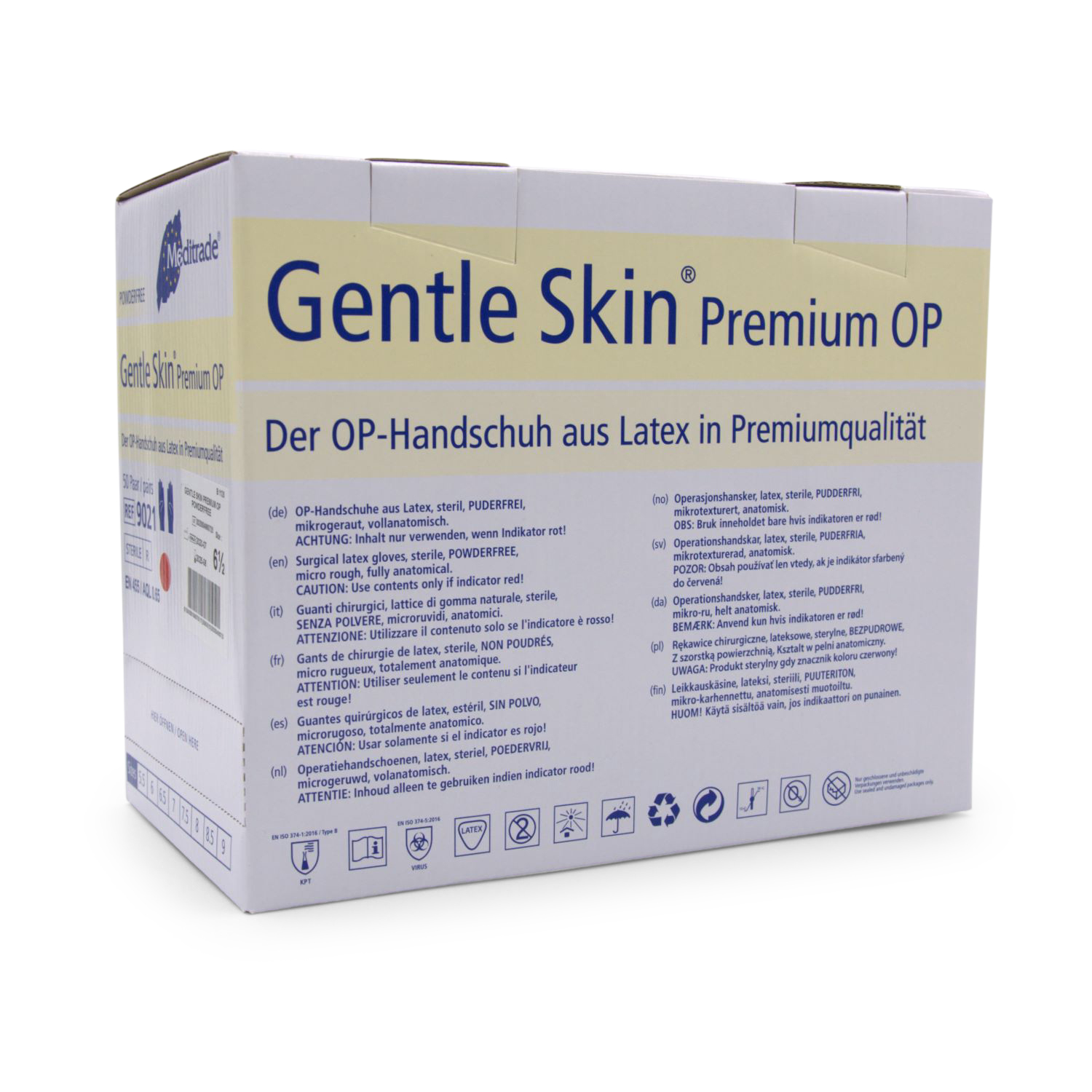 OP Handschuh GentleSkin® Premium OP (Gr. 6,5, Latex, PF, steril)