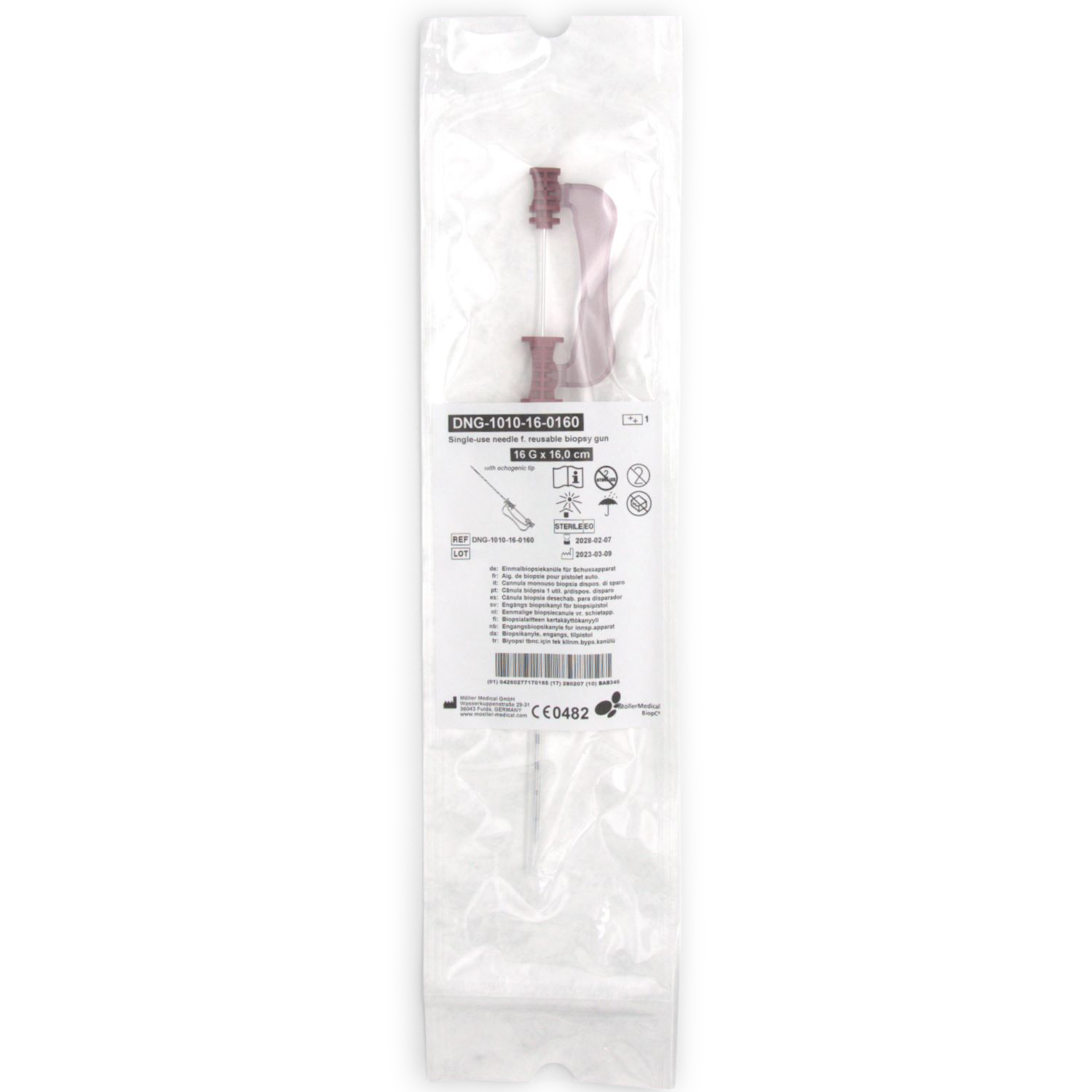 Biopsienadel kompatibel u. a. mit ProMag 2.2 ² (16G x 16 cm) Biopsienadel kompatibel u. a. mit ProMag 2.2 ² (16G x 16 cm)
