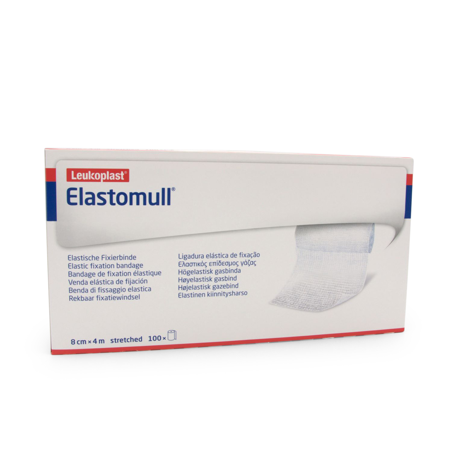 Elastomull Fixierbinde (8 cm x 4 m, weiß, o. Polypropylen)