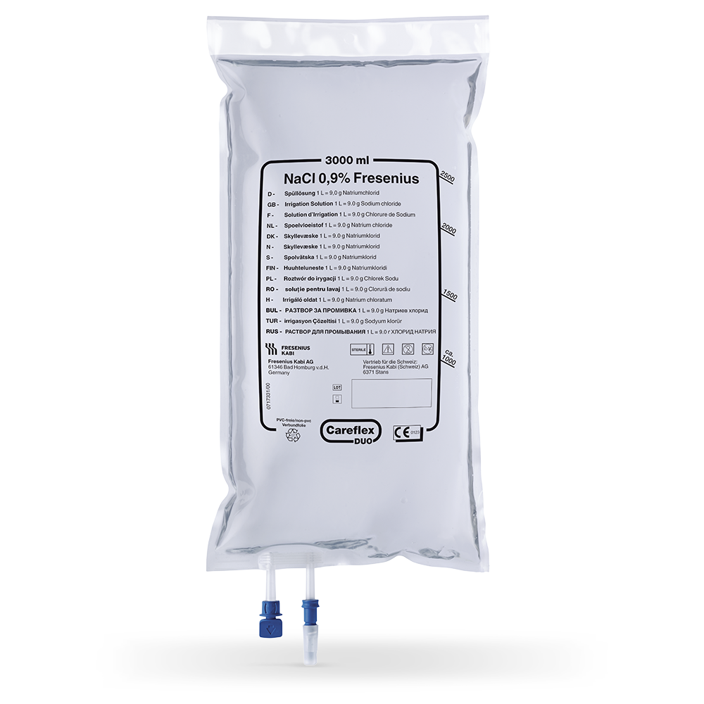 NaCl 0,9% Careflex® Duo-Beutel (3000 ml) NaCl 0,9% Careflex® Duo-Beutel (3000 ml)