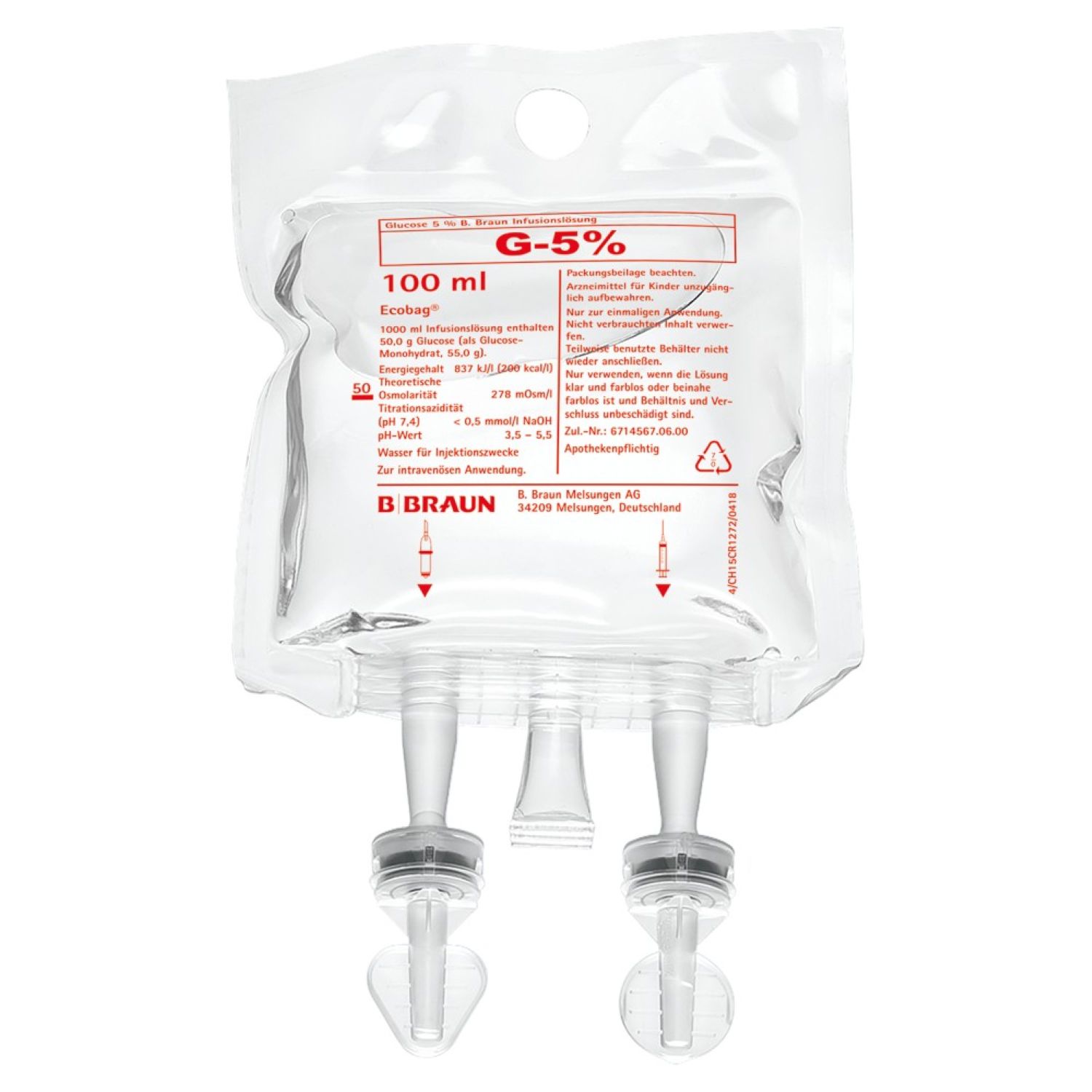 Ecobag® Glucose 5 % (100 ml)