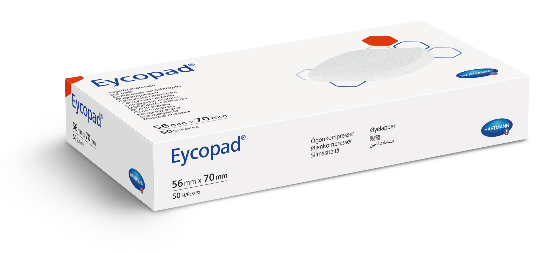 Eycopad Augenkompressen (56 mm x 70 mm, unsteril)