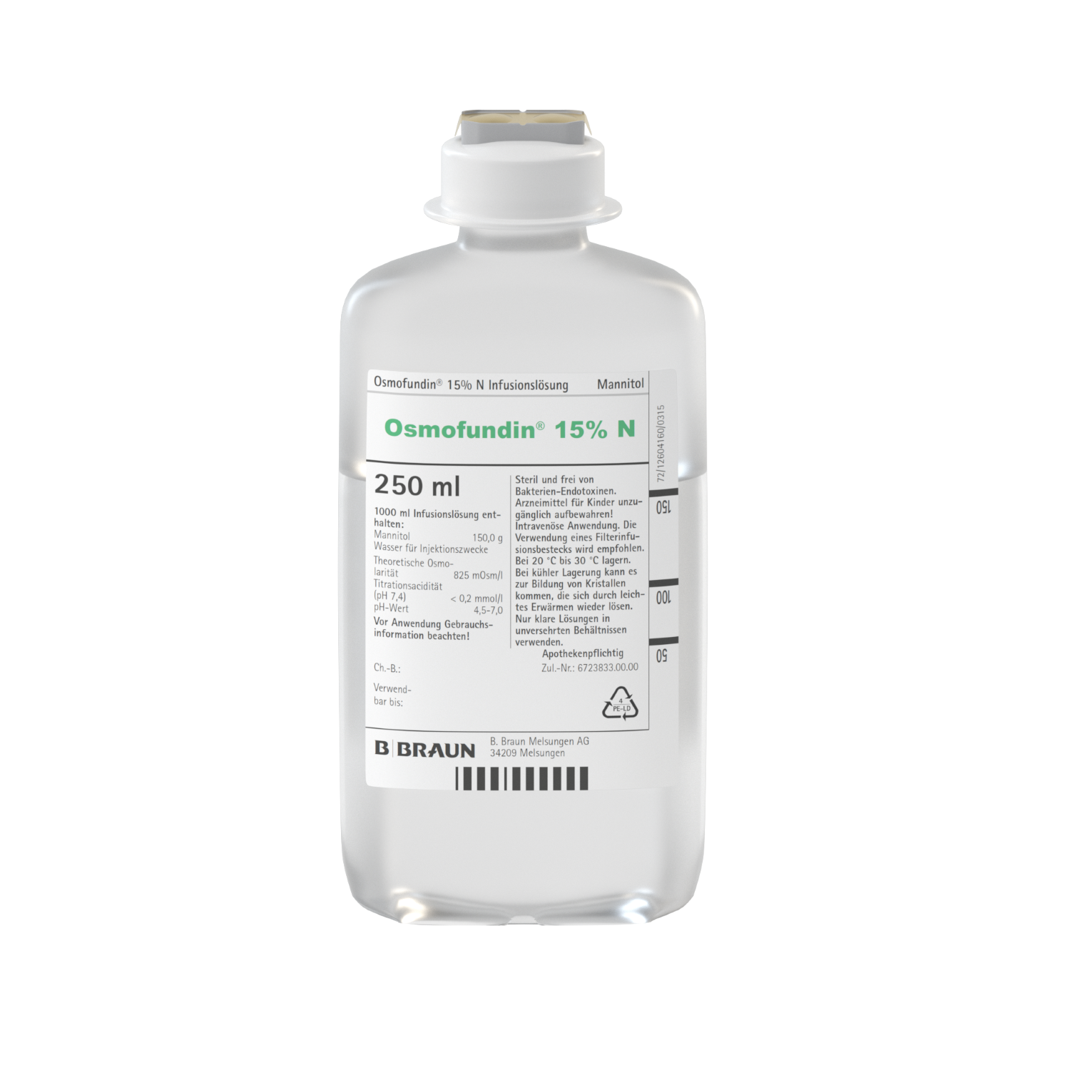 Osmofundin 15 % N Ecoflac plus Infusionslösung (250 ml)