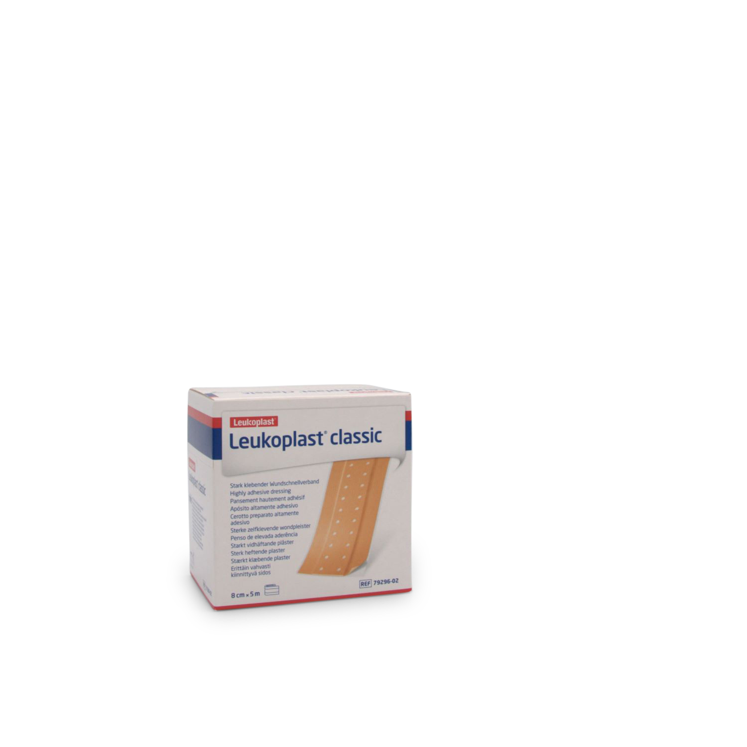 Leukoplast classic Pflasterrolle (8 cm x 5 m, hautfarben)