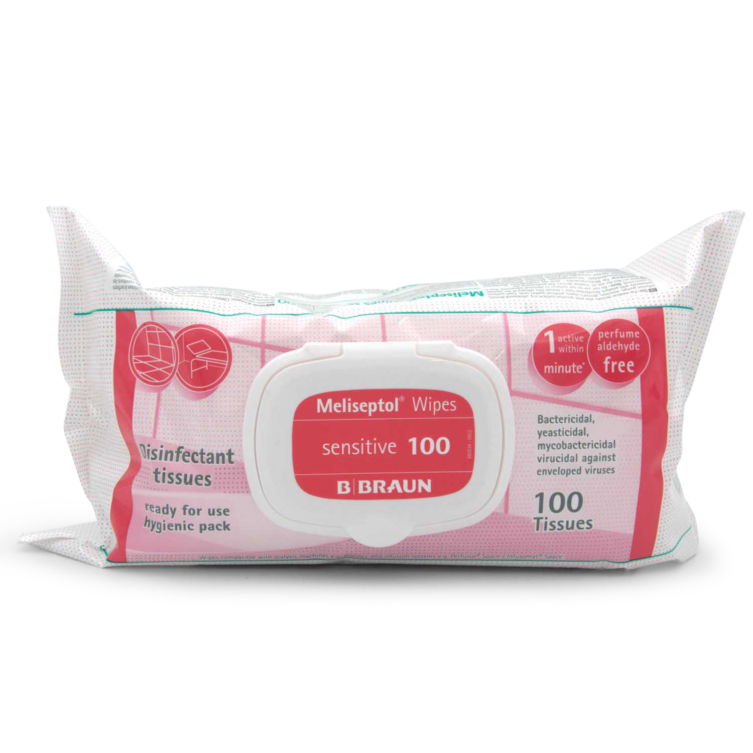 Meliseptol Wipes sensitive 100 (18 x 20 cm, Flowpack)