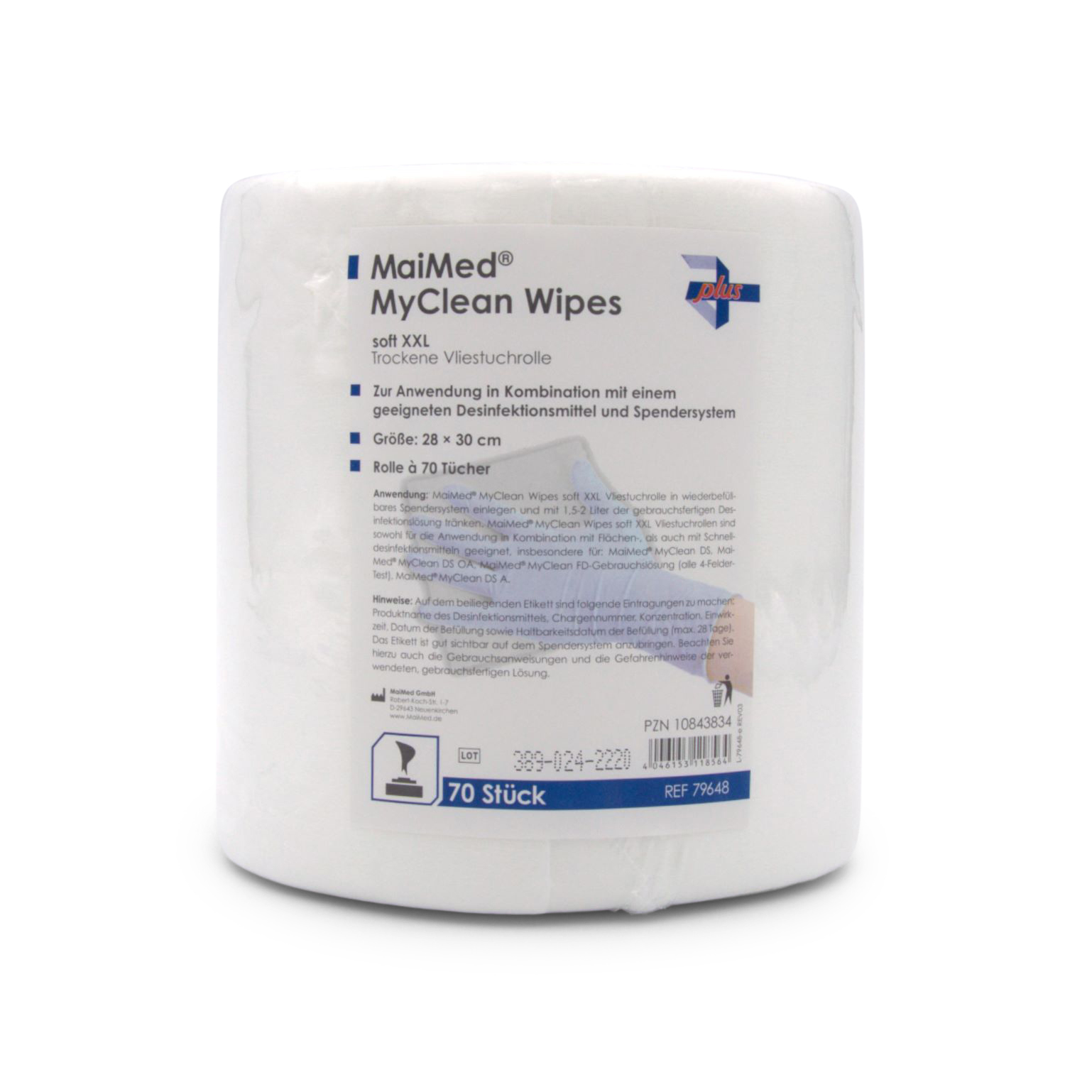MaiMed® MyClean Wipes soft XXL (28 x 30 cm, trockene Vliestuchrolle zum Einlegen) MaiMed® MyClean Wipes soft XXL (28 x 30 cm, trockene Vliestuchrolle zum Einlegen)