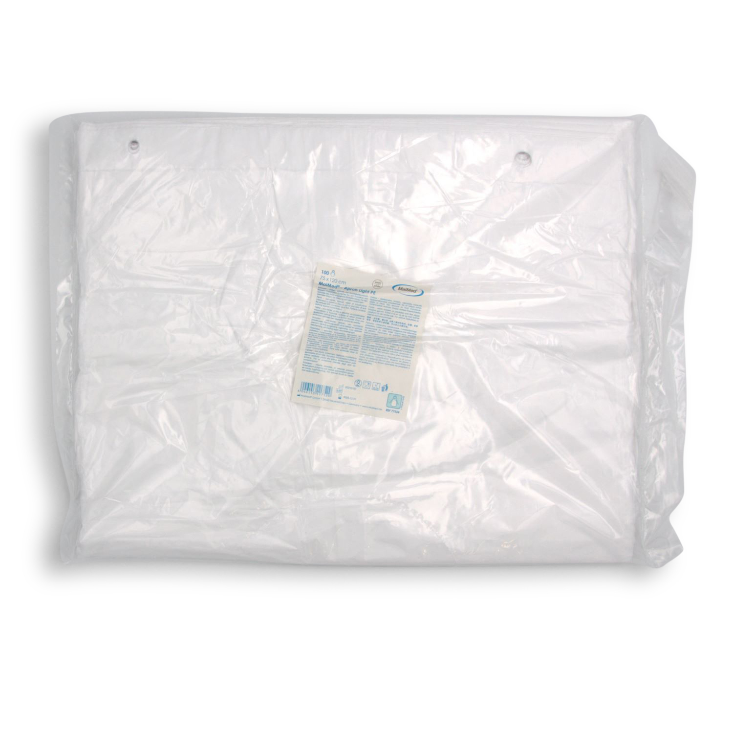 MaiMed® Apron PE Schürze (75 x 120 cm, geblockt, glatt, weiß) MaiMed® Apron PE Schürze (75 x 120 cm, geblockt, glatt, weiß)