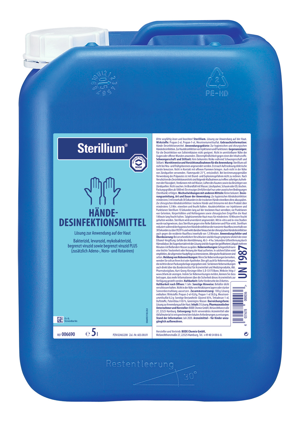 Sterillium Händedesinfektion (5 Liter)