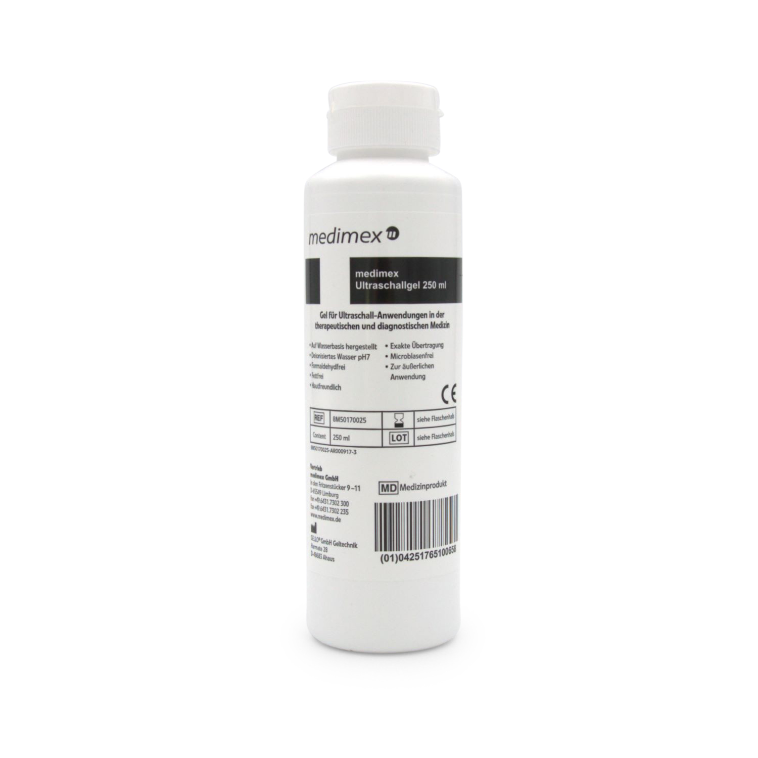 medimex Ultraschallgel hypoallergen (250 ml, hypoallergen, Dispenser)