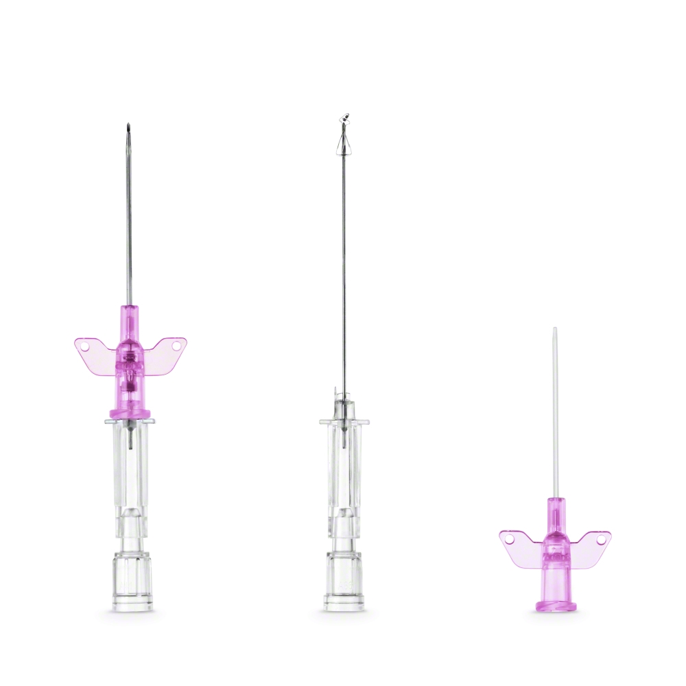 Introcan Safety® W Sicherheitsvenenverweilkanüle (1,10 x 32 mm, 20G, rosa, FEP)