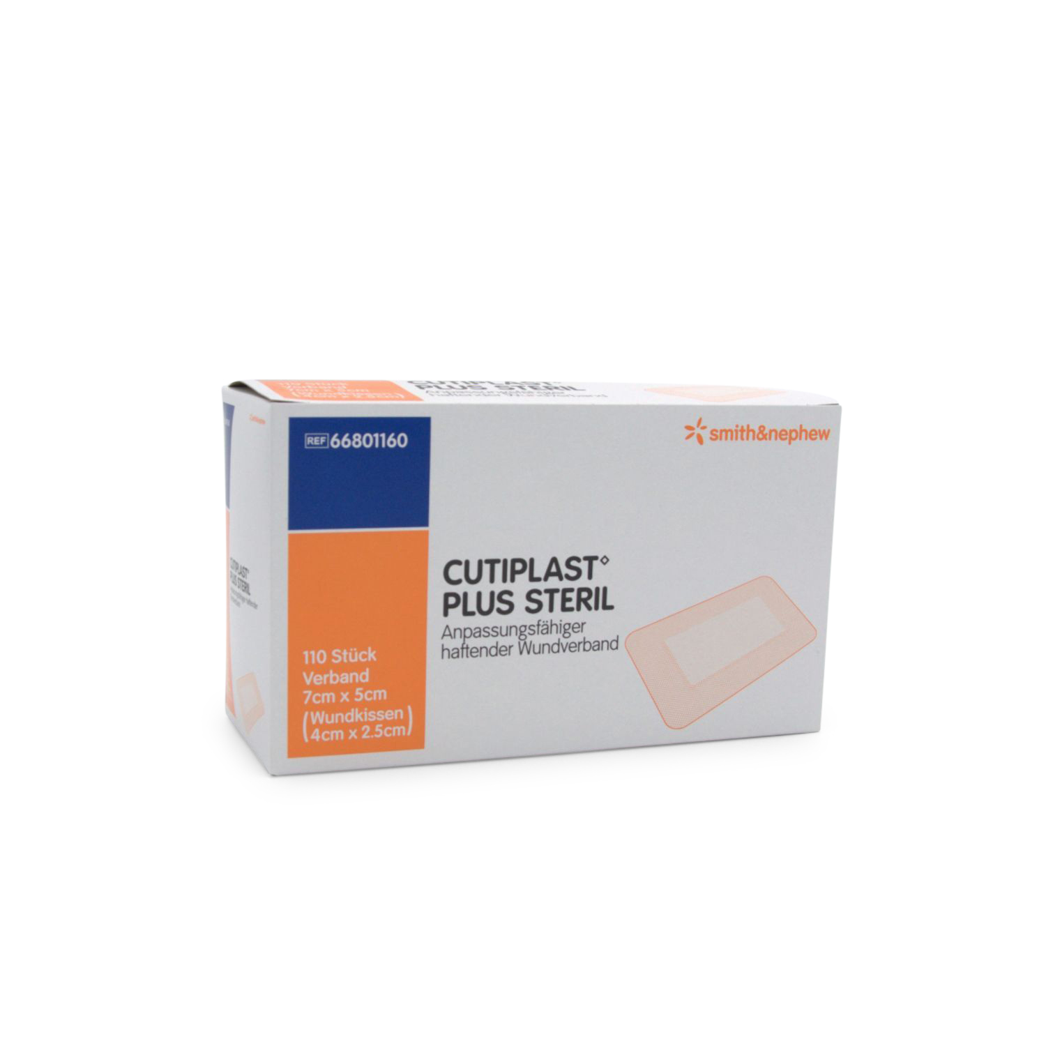Cutiplast® Plus Wundverband (7 cm x 5 cm, vlies, steril)