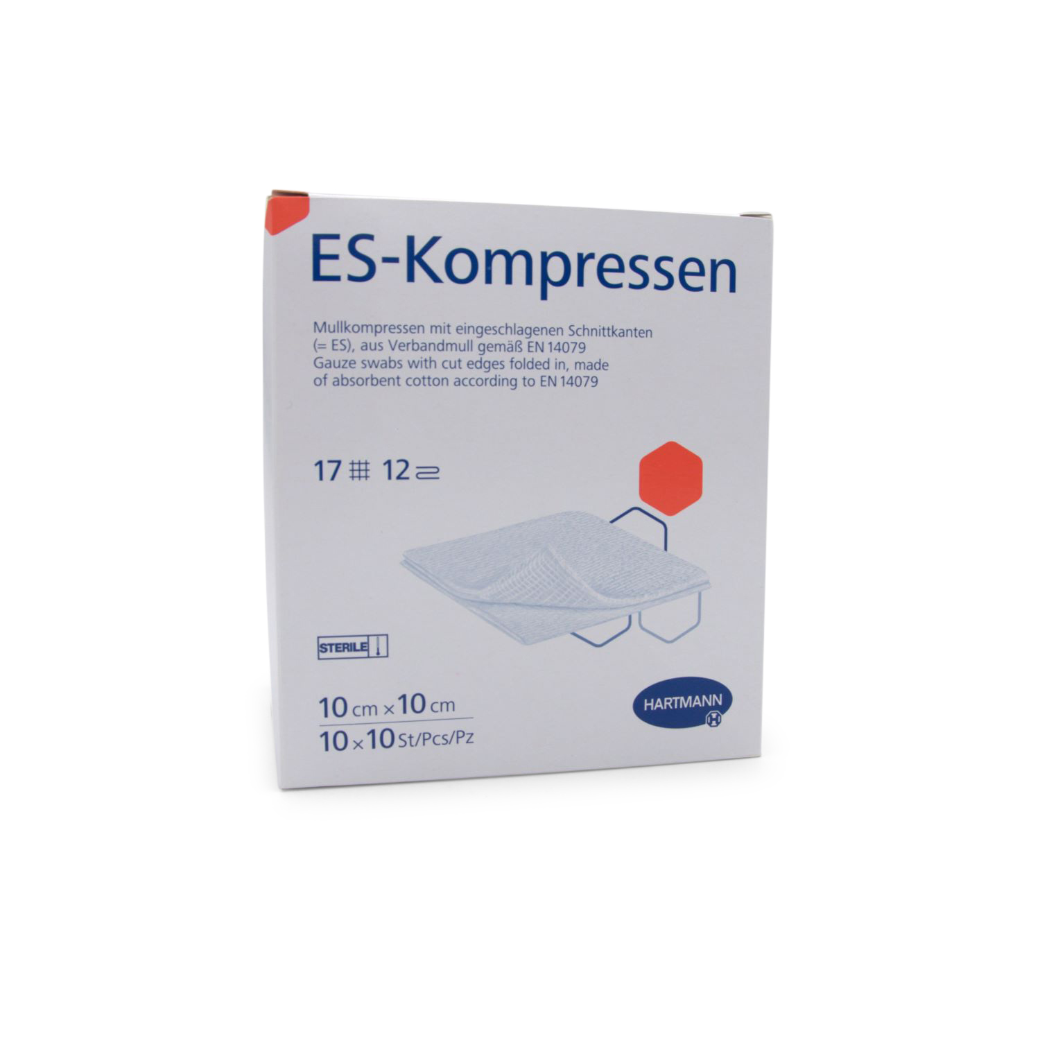 Hartmann ES Kompressen (10 x 10 cm, 12-fach, steril)