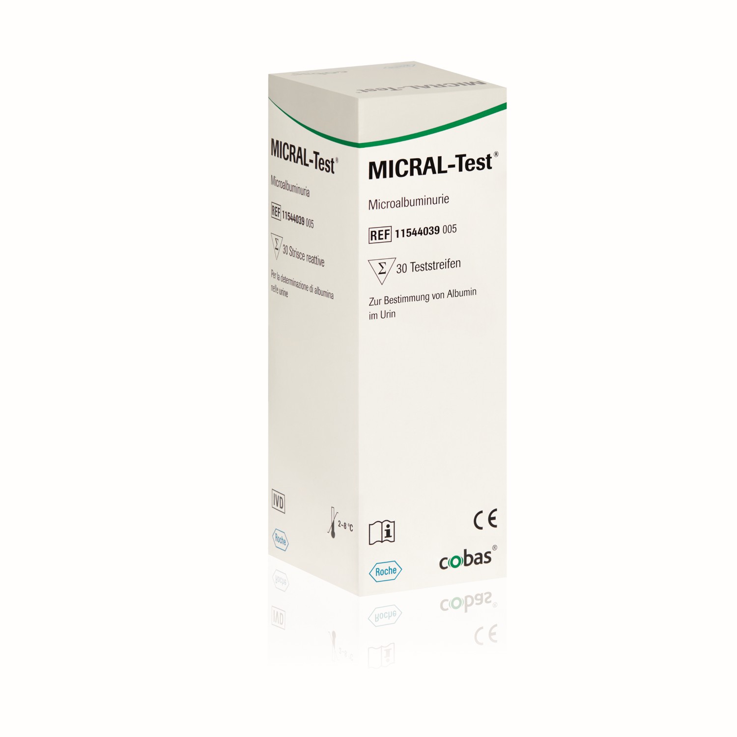 Micral-Test (Teststreifen zur Bestimmung von Albumin im Urin)