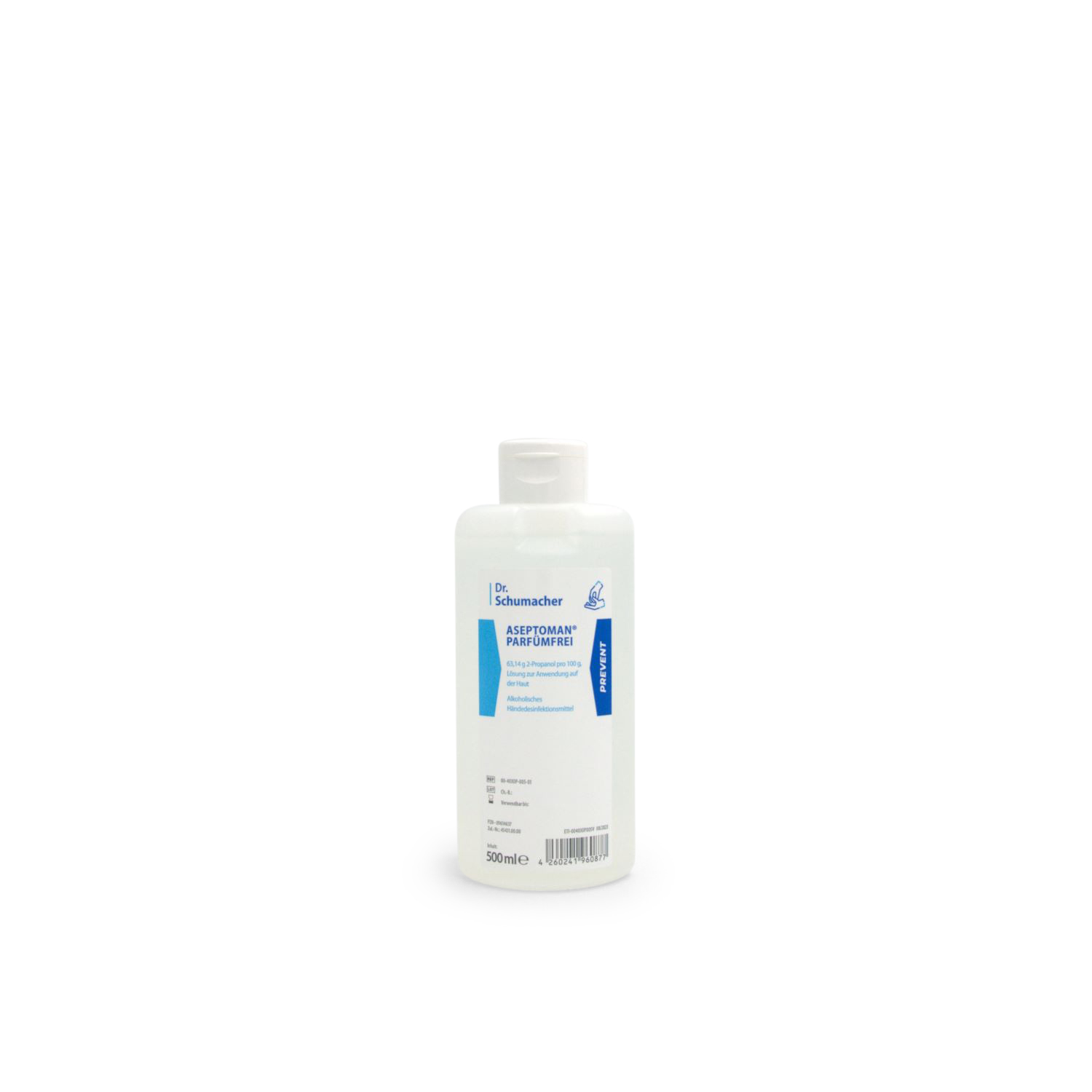 ASEPTOMAN® parfümfreie Händedesinfektion (500 ml, Spenderflasche) ASEPTOMAN® parfümfreie Händedesinfektion (500 ml, Spenderflasche)