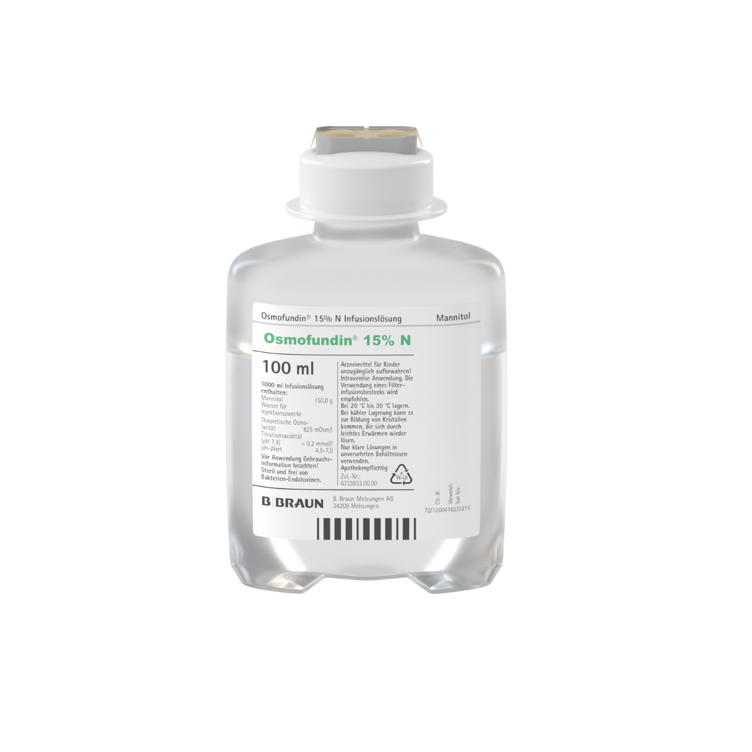 Osmofundin 15 % N Ecoflac plus Infusionslösung (100 ml)