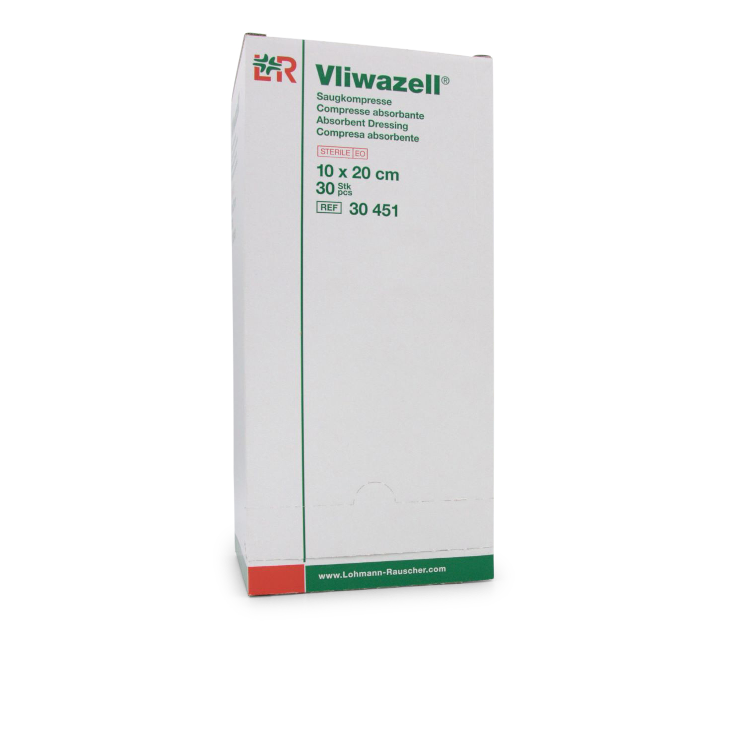 Vliwazell Saugkompresse (10 cm x 20 cm, steril, einzeln eingesiegelt)