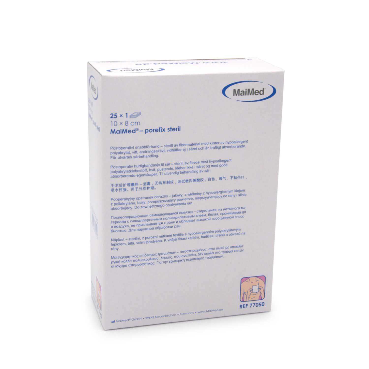 MaiMed Porefix Wundschnellverband (10 cm x 8 cm, steril)